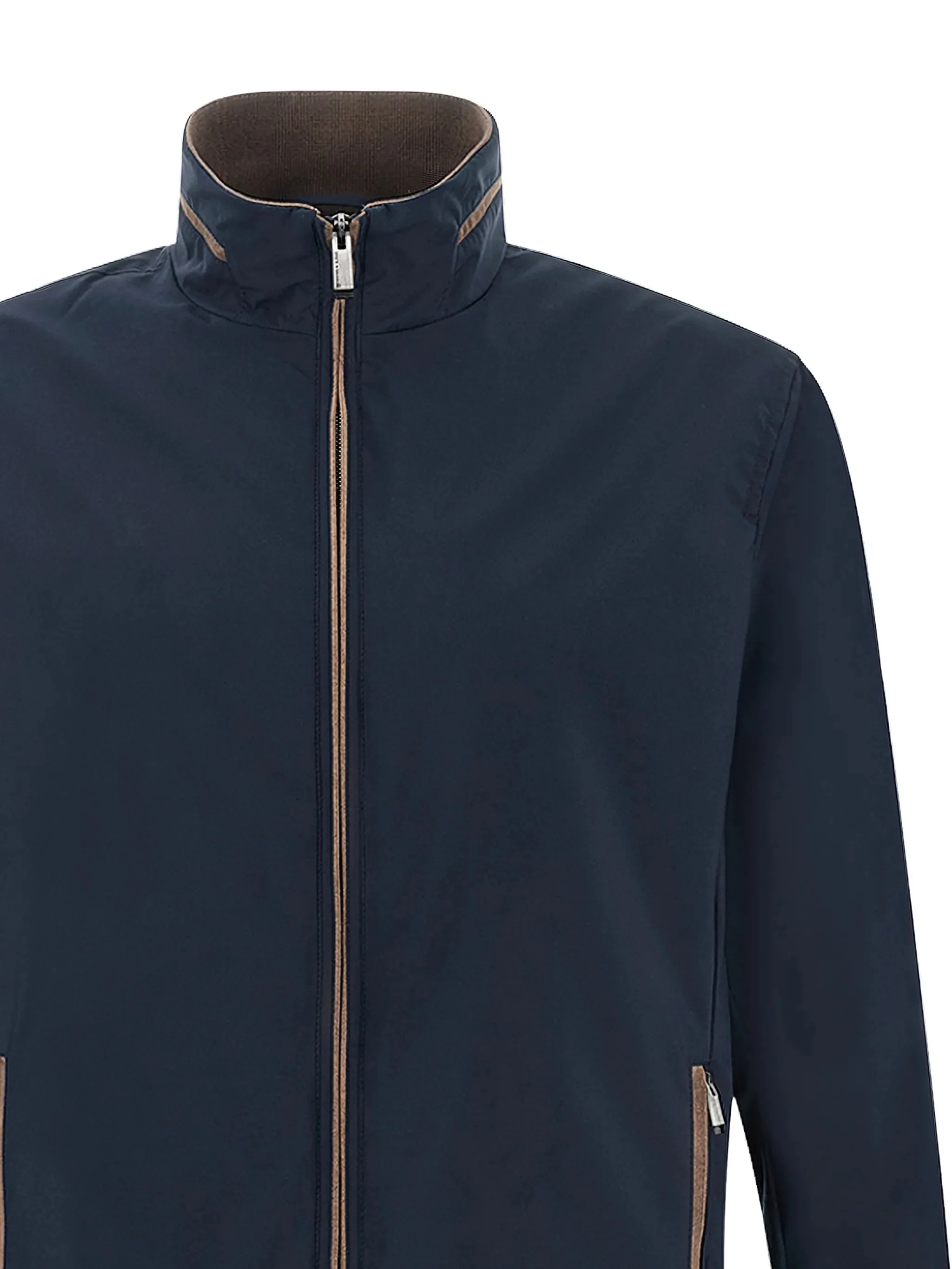 Deep Navy Giubbotto Typhoon High Collar Jacket - Image 2
