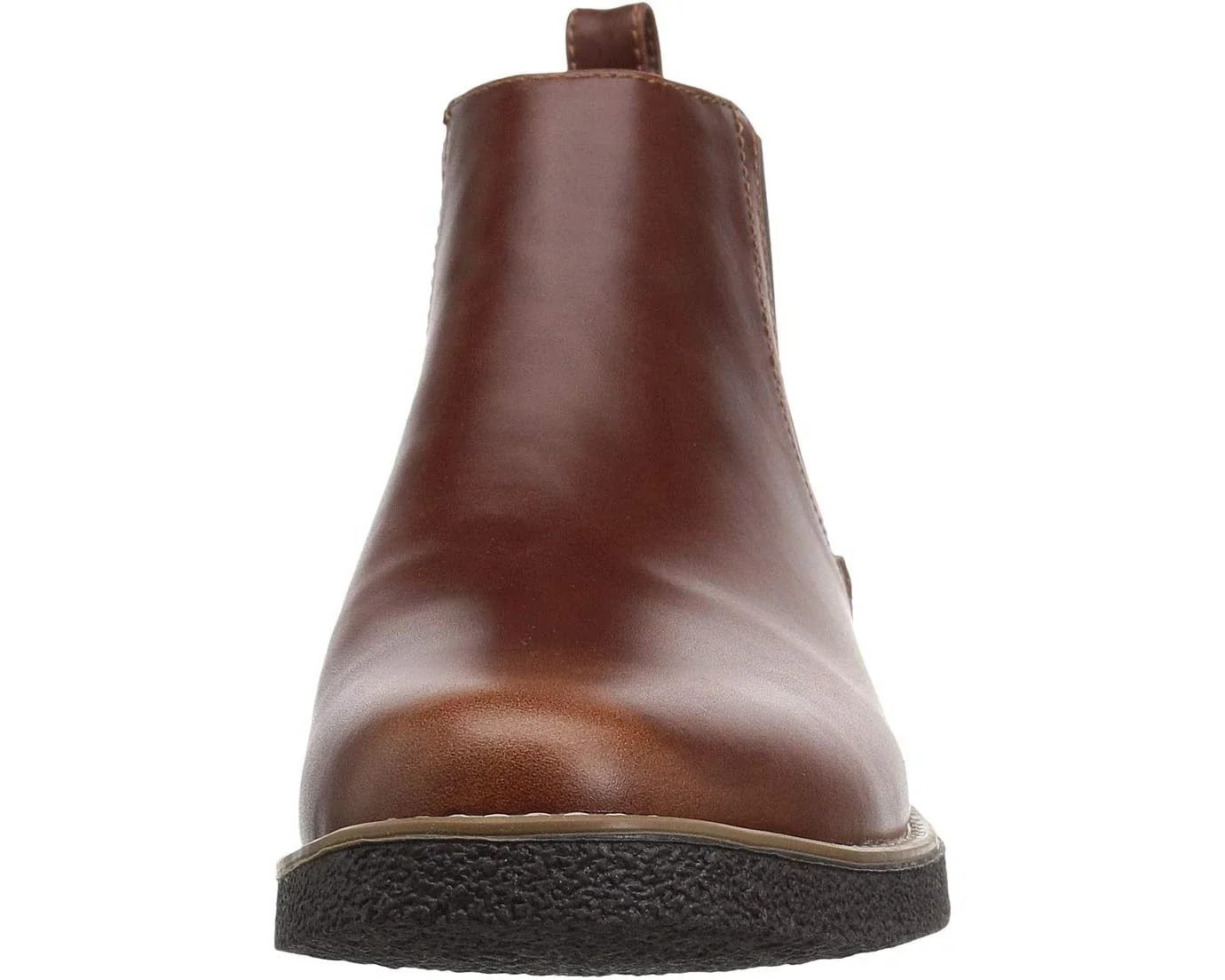 Deer Stags Rockland Boots Men's Dark Brown Faux Leather Chelsea ZAP2338 - Image 5