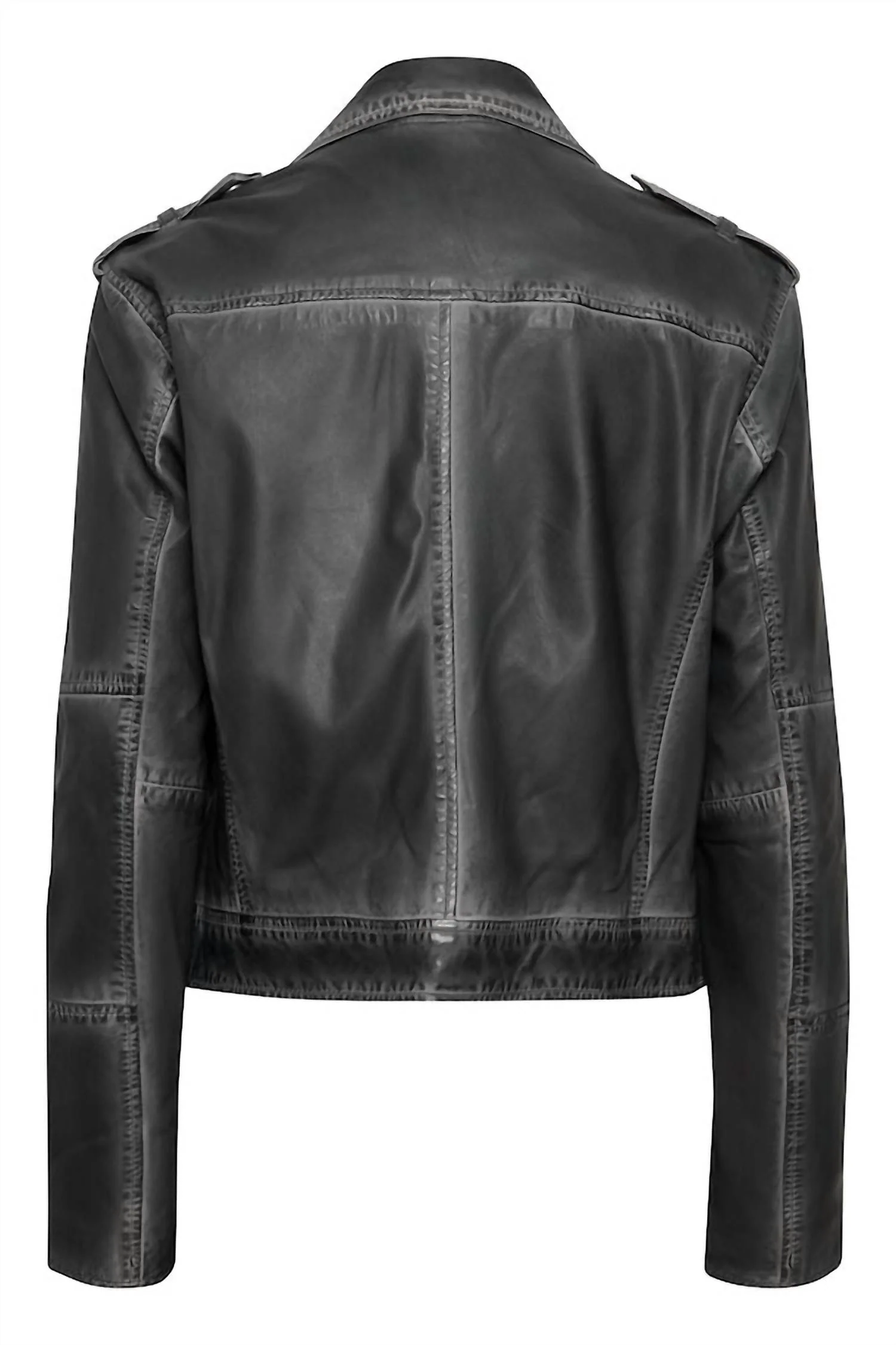 Denno Biker Jacket In Black - Image 4