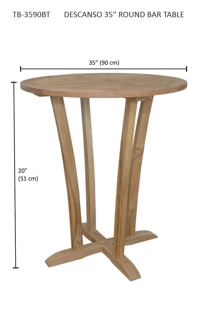 Descanso 35" Round Bar Table - Image 5