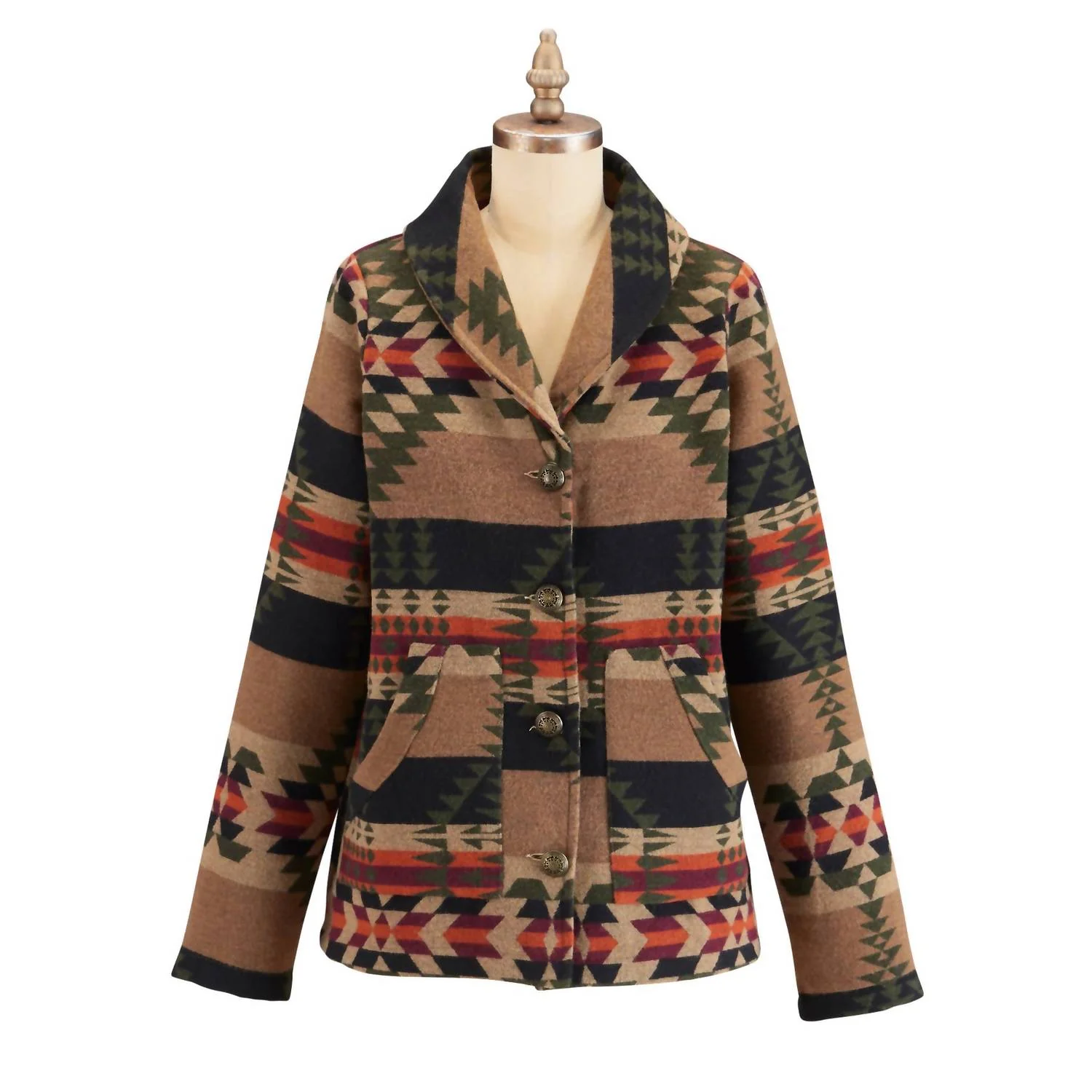Desert Eve Jacket In Brown - Image 3