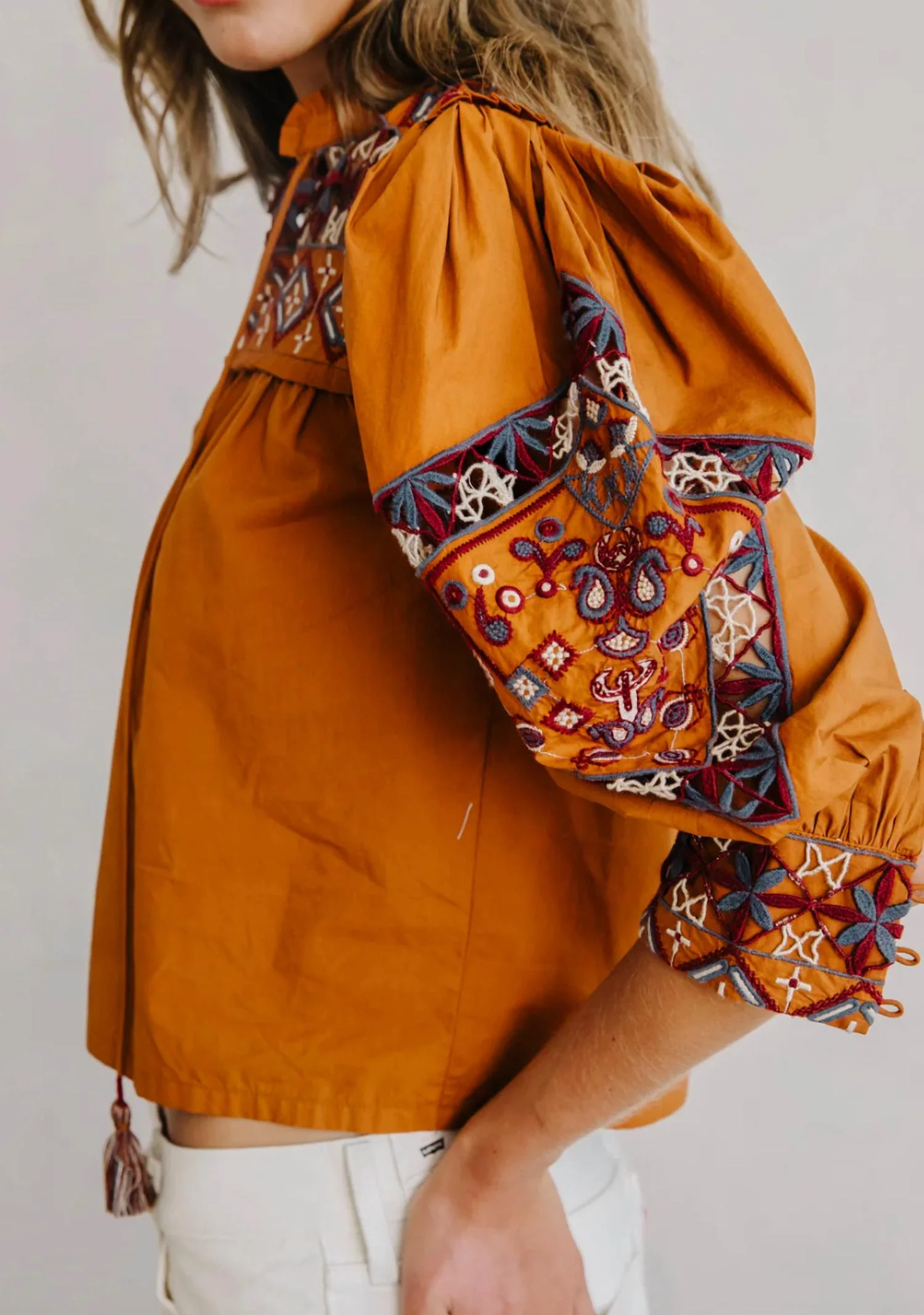 Diella Top In Caramel - Image 2