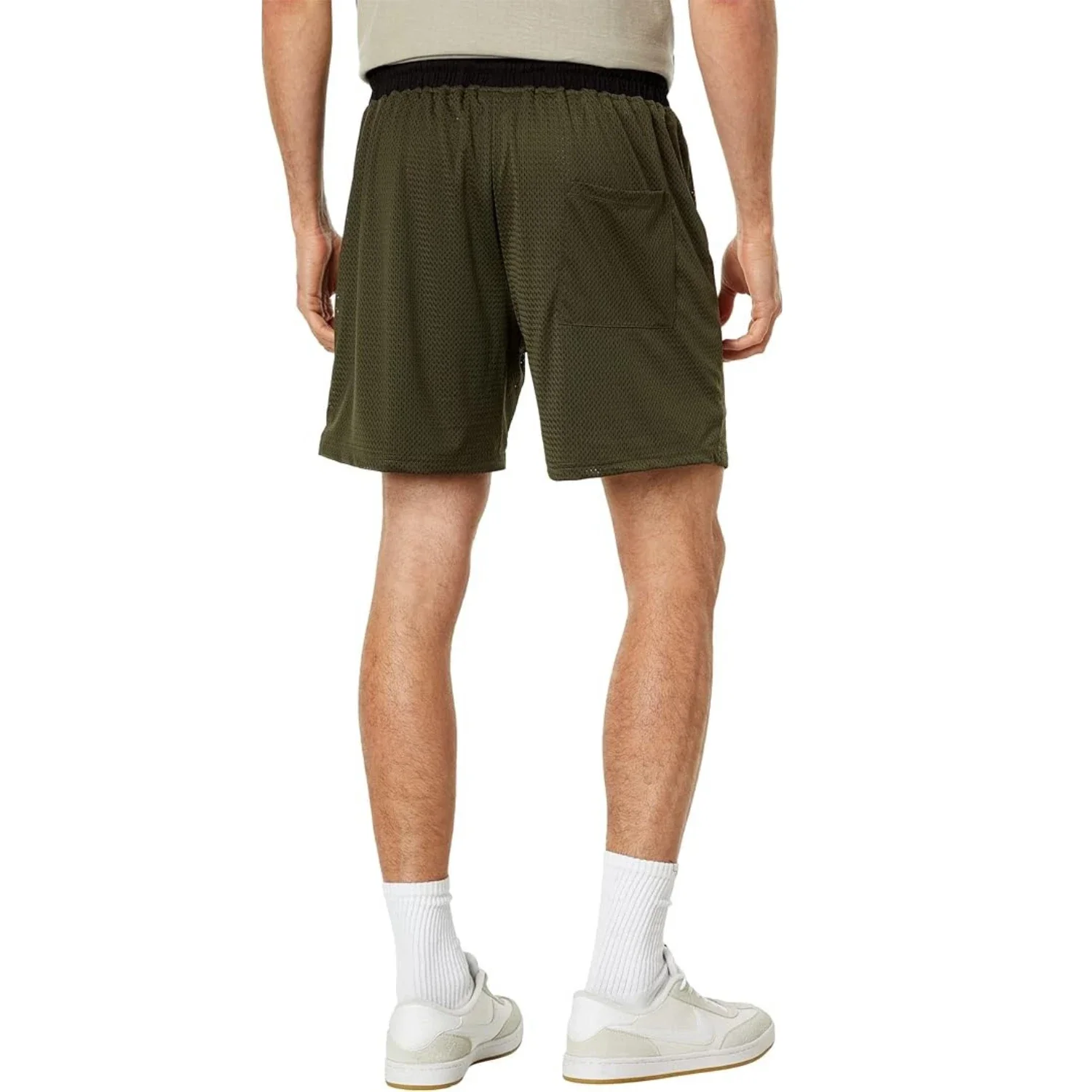 Diet Starts Monday Globe Shorts Men's Green Elastic Waist Performance FROG293 - Image 6