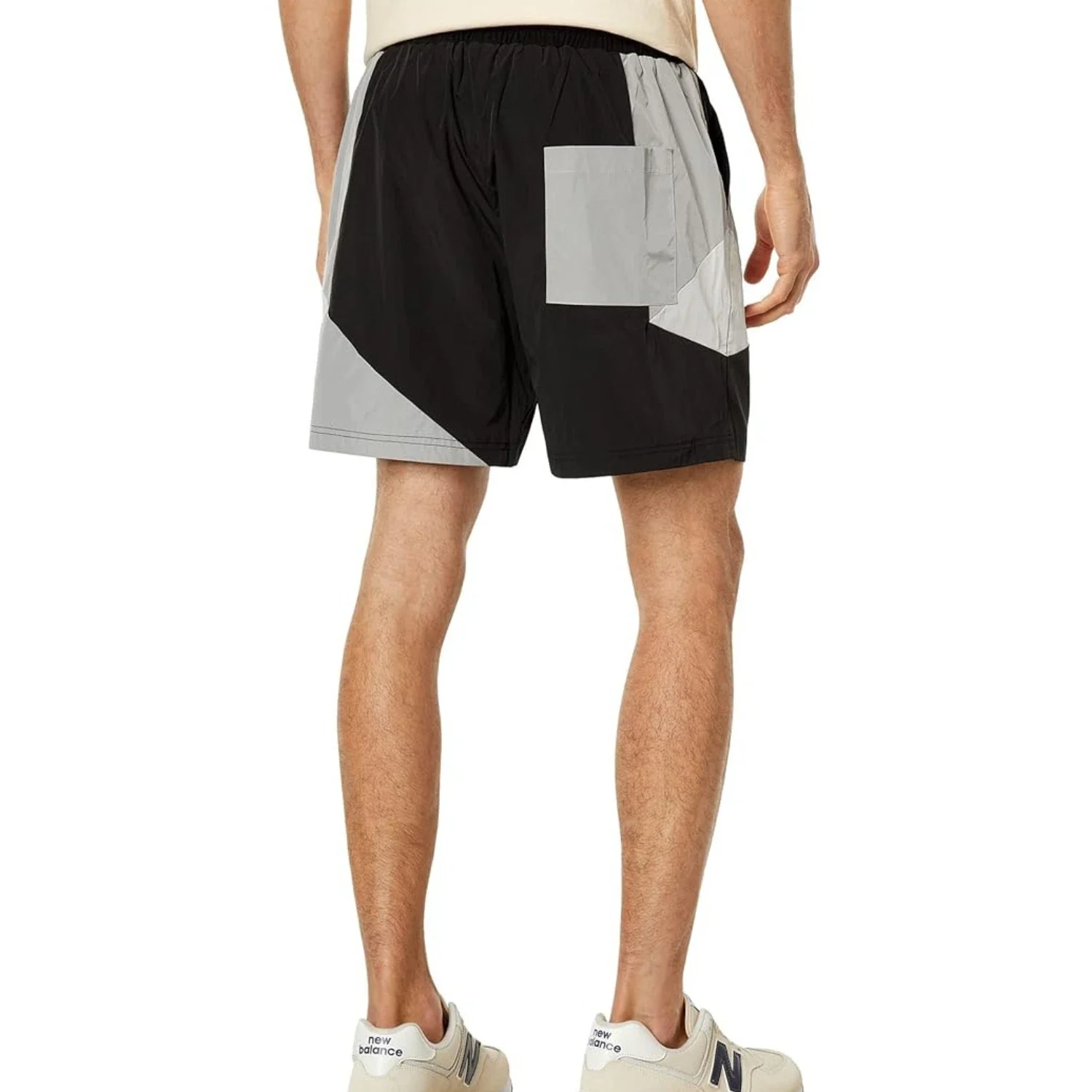 Diet Starts Monday Panel Shorts Mens Black Elastic Waist Performance FROG292 - Image 4
