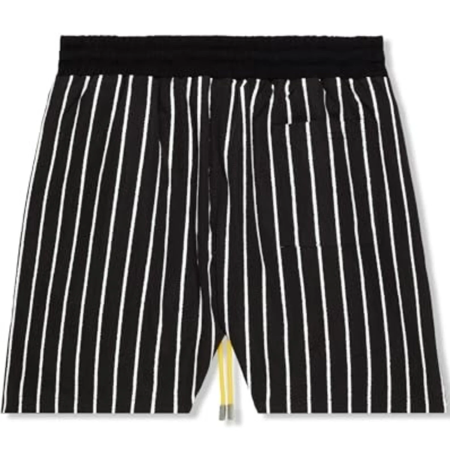 Diet Starts Monday Shorts Men's Black Pinstripe Drawstring Waist FROG263 - Image 3