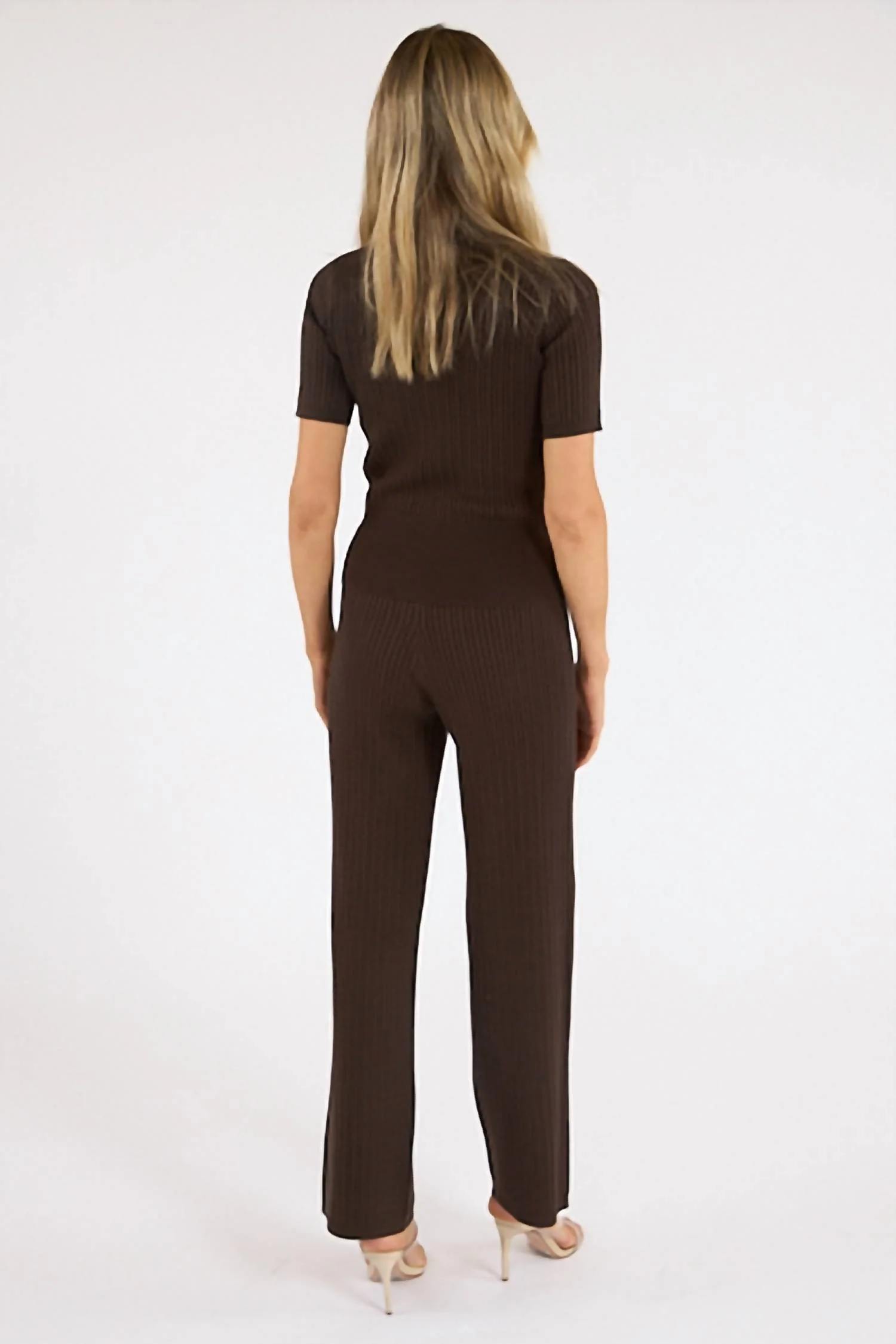 Dione Sweater In Chocolate Brown - Image 3