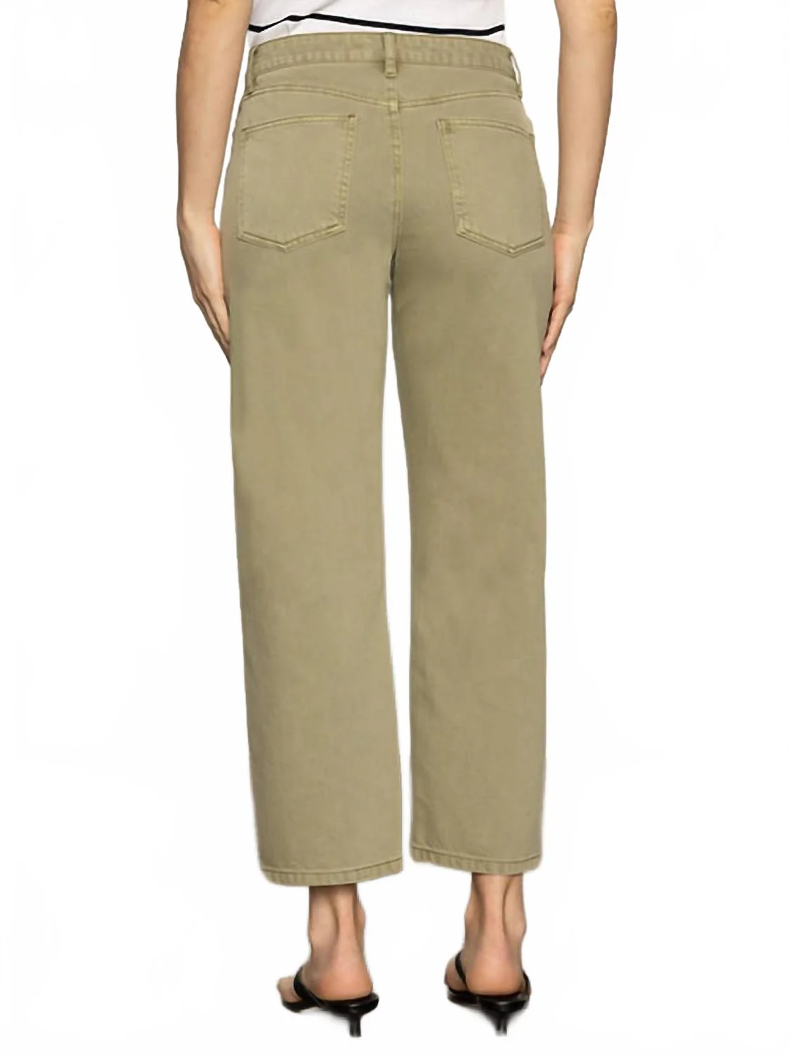 District High Rise Column Ankle Jeans In Bamboo - Image 3