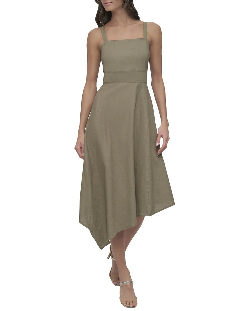 DKNY Linen-Blend Dress