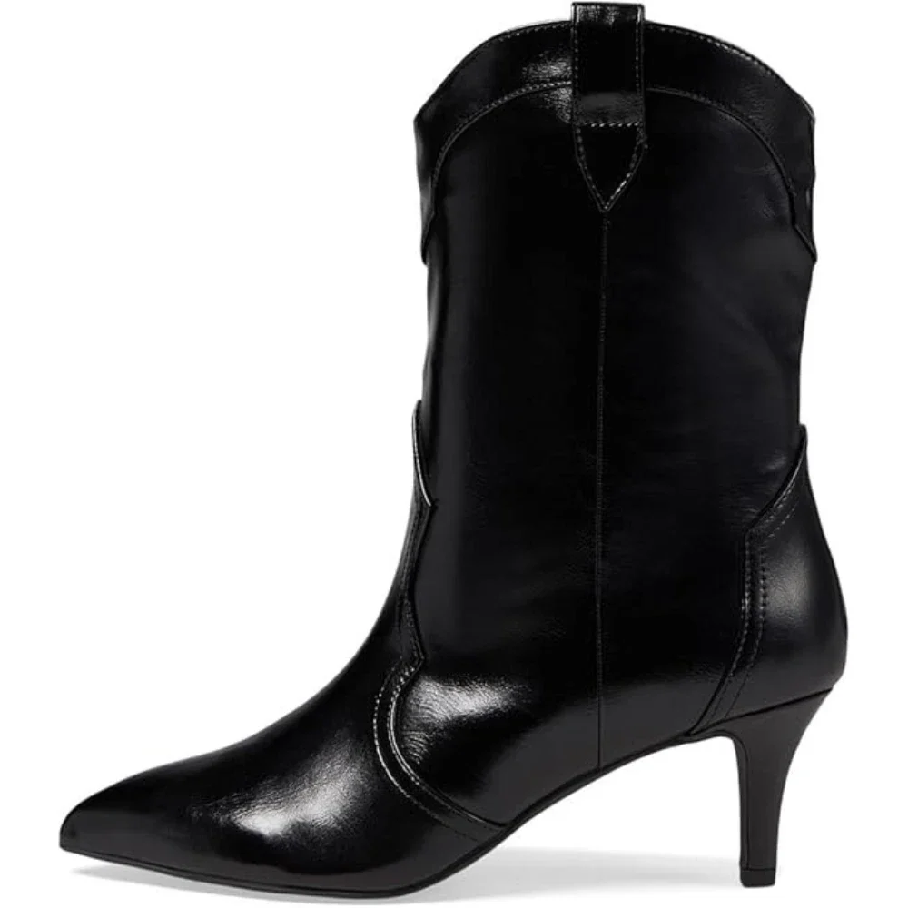Dolce Vita Andres Boots Women's Black Pointed Toe Ankle Bootie HTAT1088 - Image 2