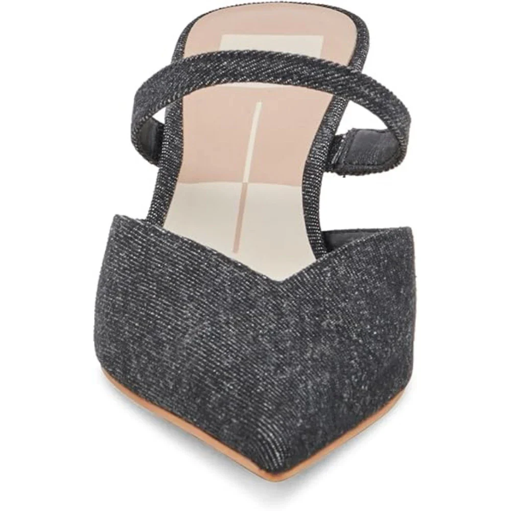 Dolce Vita Kanika Pump Women Carbon Denim Pointed Toe Stiletto Heel HTAT1090 - Image 4