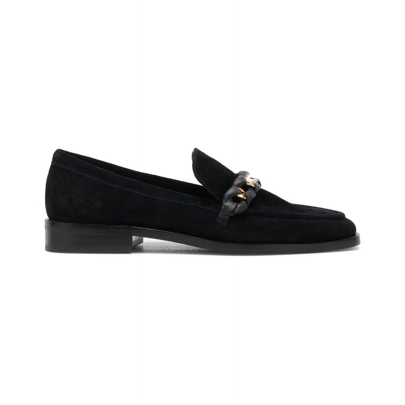 Dolce Vita Sallie Flats Women's Onyx Suede Moc Toe Slip On Shoes HTAT1091 - Image 2