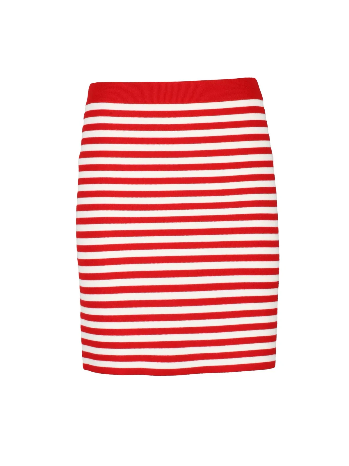Domizia Knit Skirt - Red/White