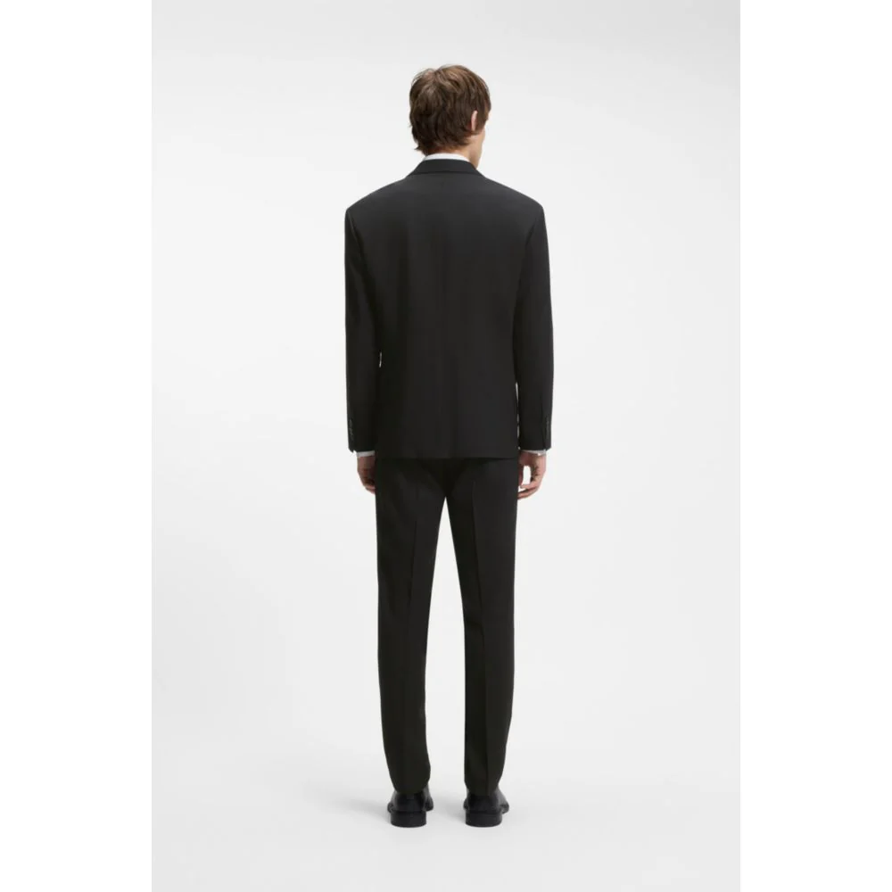 Double-breasted suit jacket in wool-blend twill - Image 4