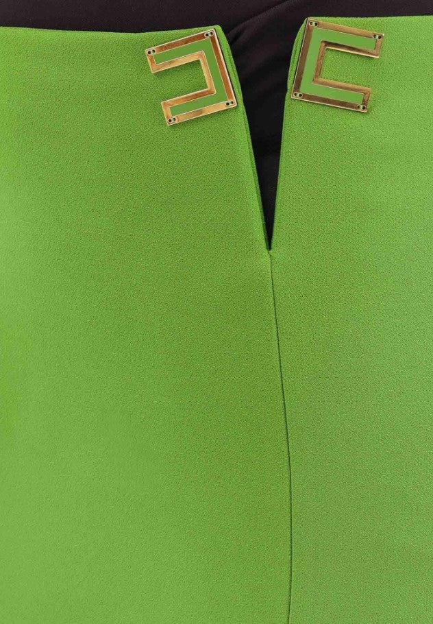 Double Stretch Crepe Side Slit Skirt - Image 2