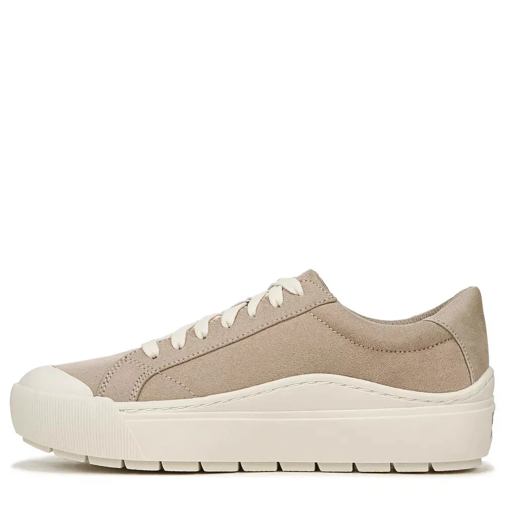 Dr. Scholl's Time Off Sneakers Womens Taupe Low Top Platform Shoes ZAP2392 - Image 3