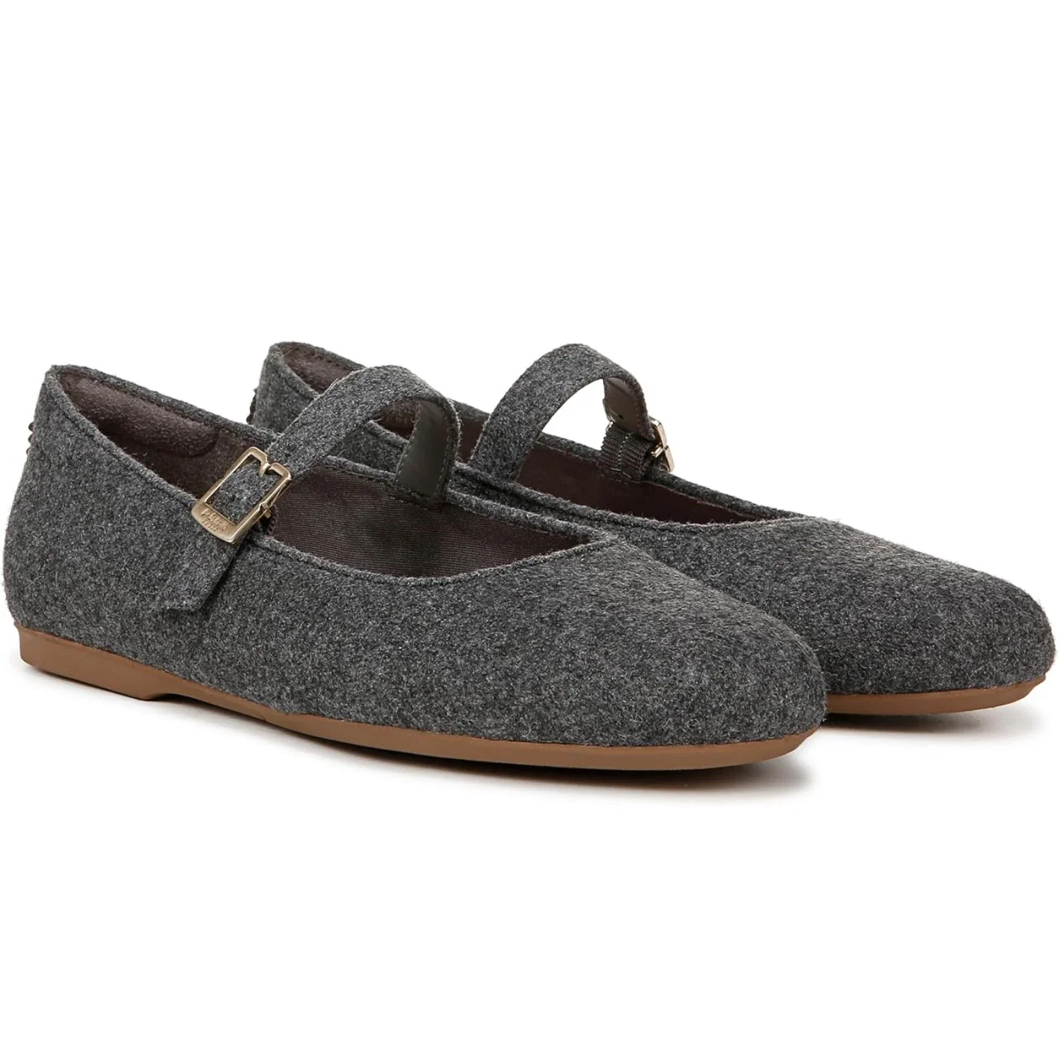 Dr. Scholl's Wexley Ballet Flat Women's Charcoal Round Toe Mary Jane HTAT1132