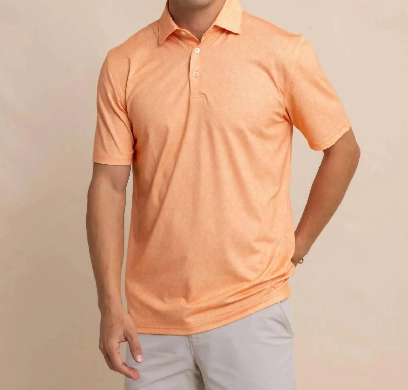 Driver Sunny Blooms Polo Shirt In Tangerine Orange