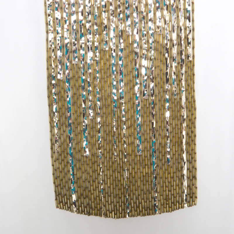 Dsquared2 Beige Embellished Panel Sleeveless Silk Top - Image 4
