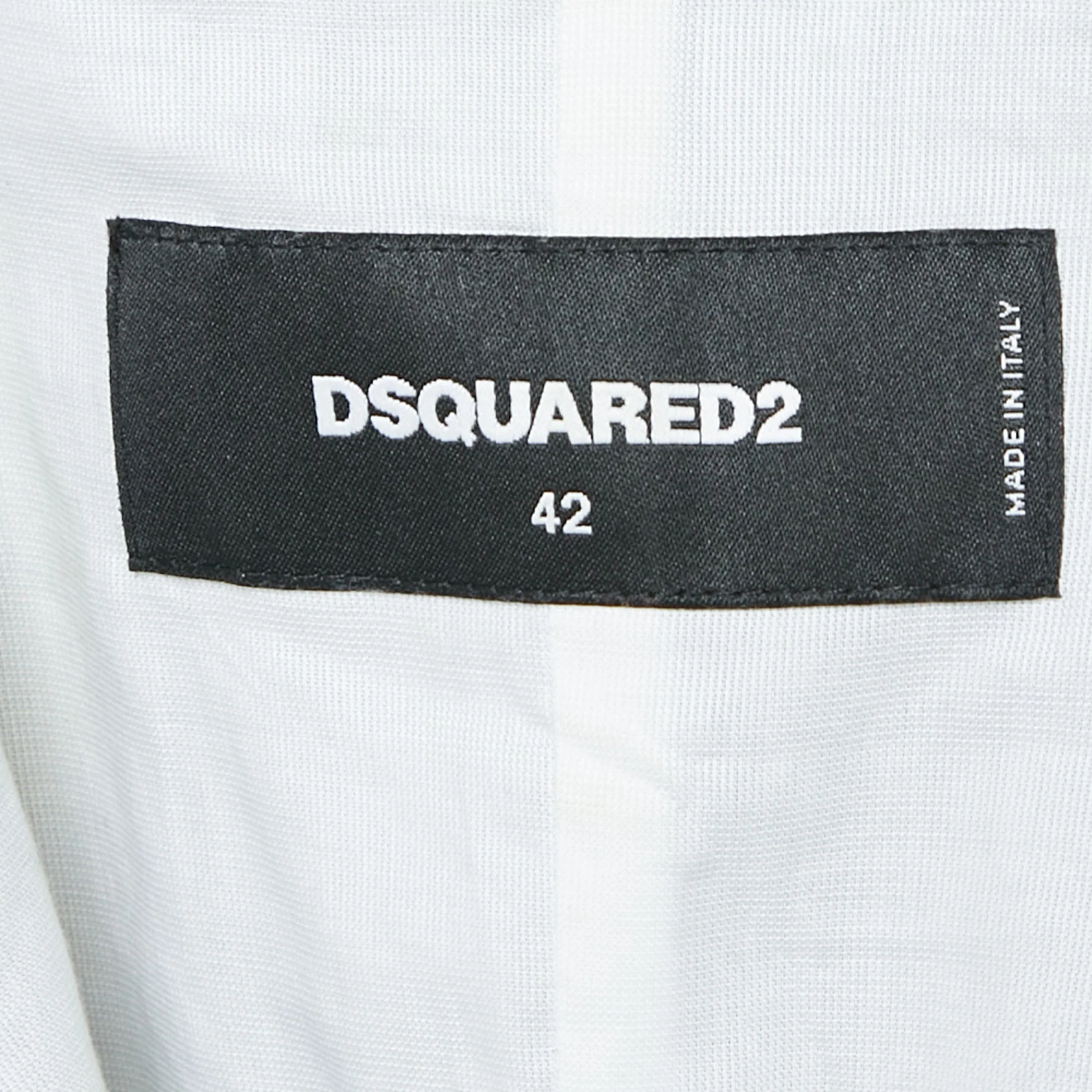 Dsquared2 Black Velvet Single Breasted Blazer - Image 4
