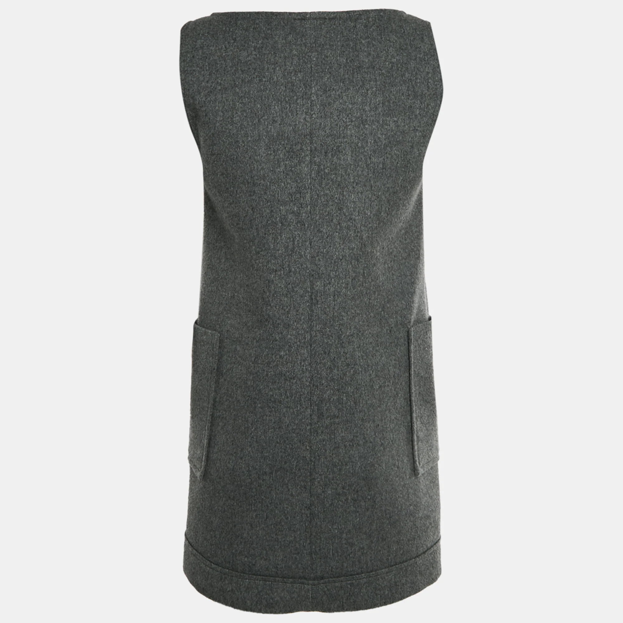 Dsquared2 Grey Felt Mini Dress - Image 3