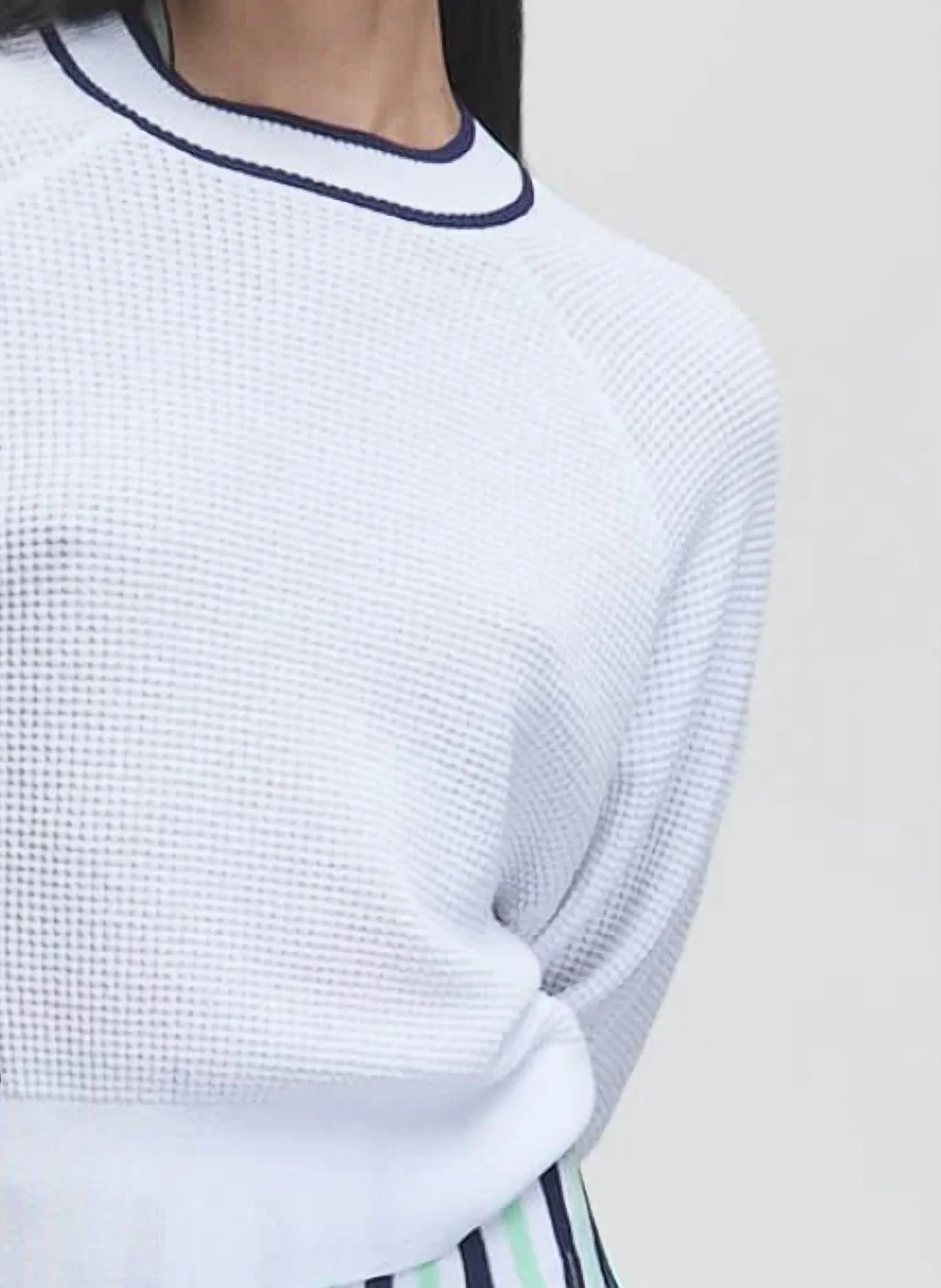 Duece Top In White/navy - Image 2