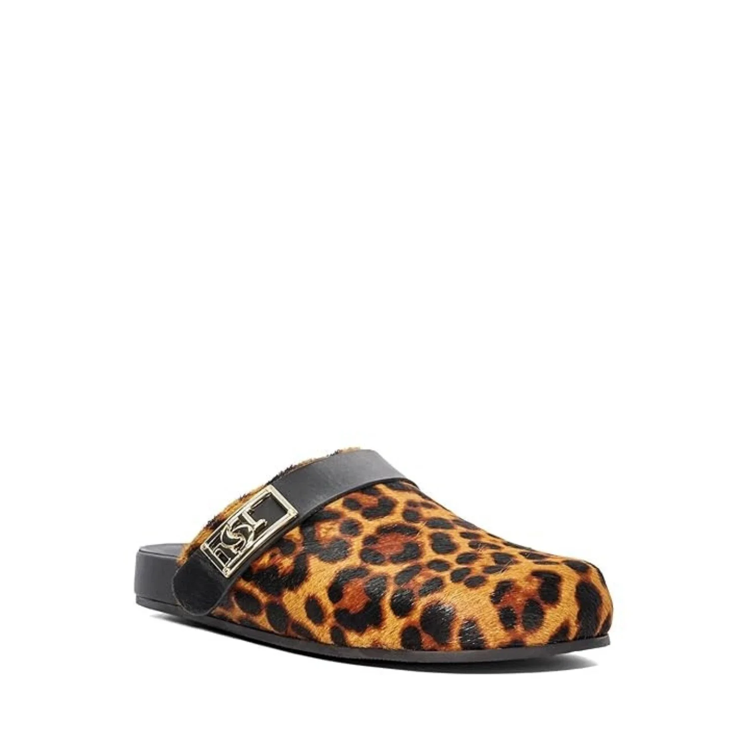 Dune London Gracella Clog Women's Brown Leopard Slip-On Comfort Shoes HTAT1026