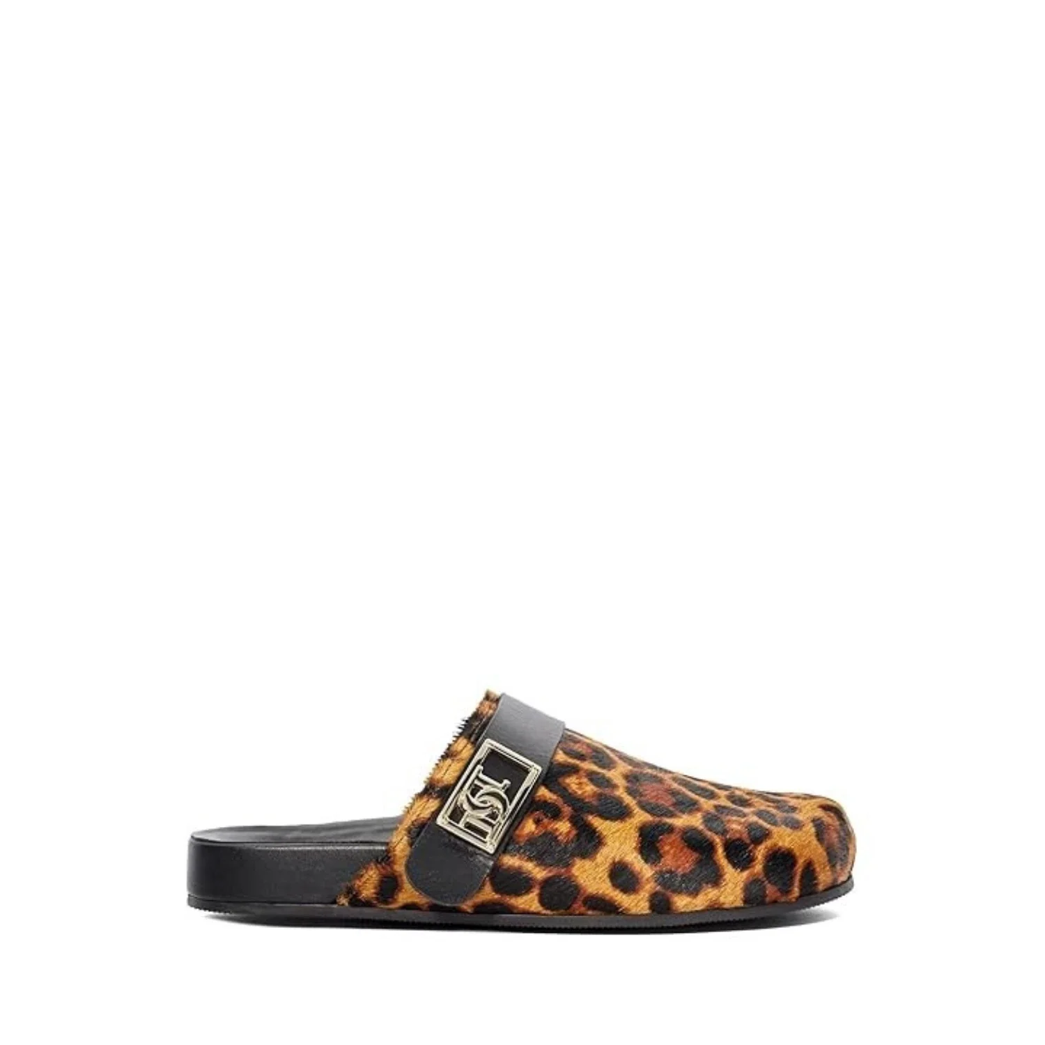 Dune London Gracella Clog Women's Brown Leopard Slip-On Comfort Shoes HTAT1026 - Image 2