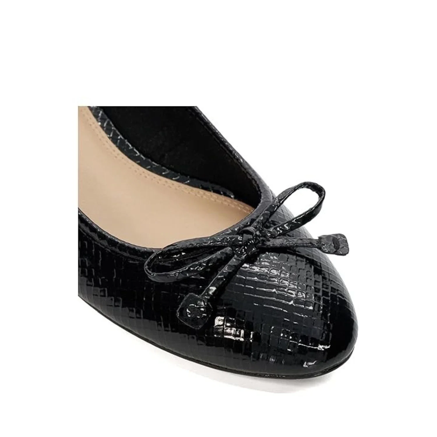 Dune London Hollies Pump Women's 9B Black Leather Slip-On Block Heel HTAT1029 - Image 4