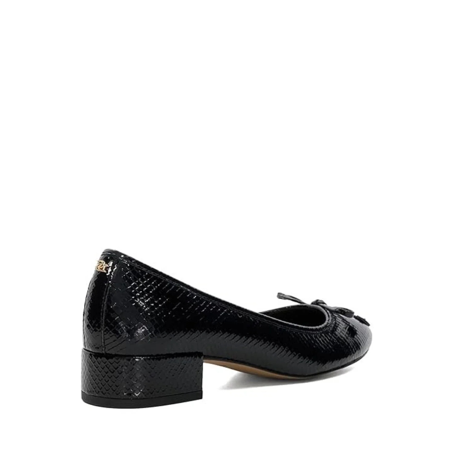 Dune London Hollies Pump Women's 9B Black Leather Slip-On Block Heel HTAT1029 - Image 5