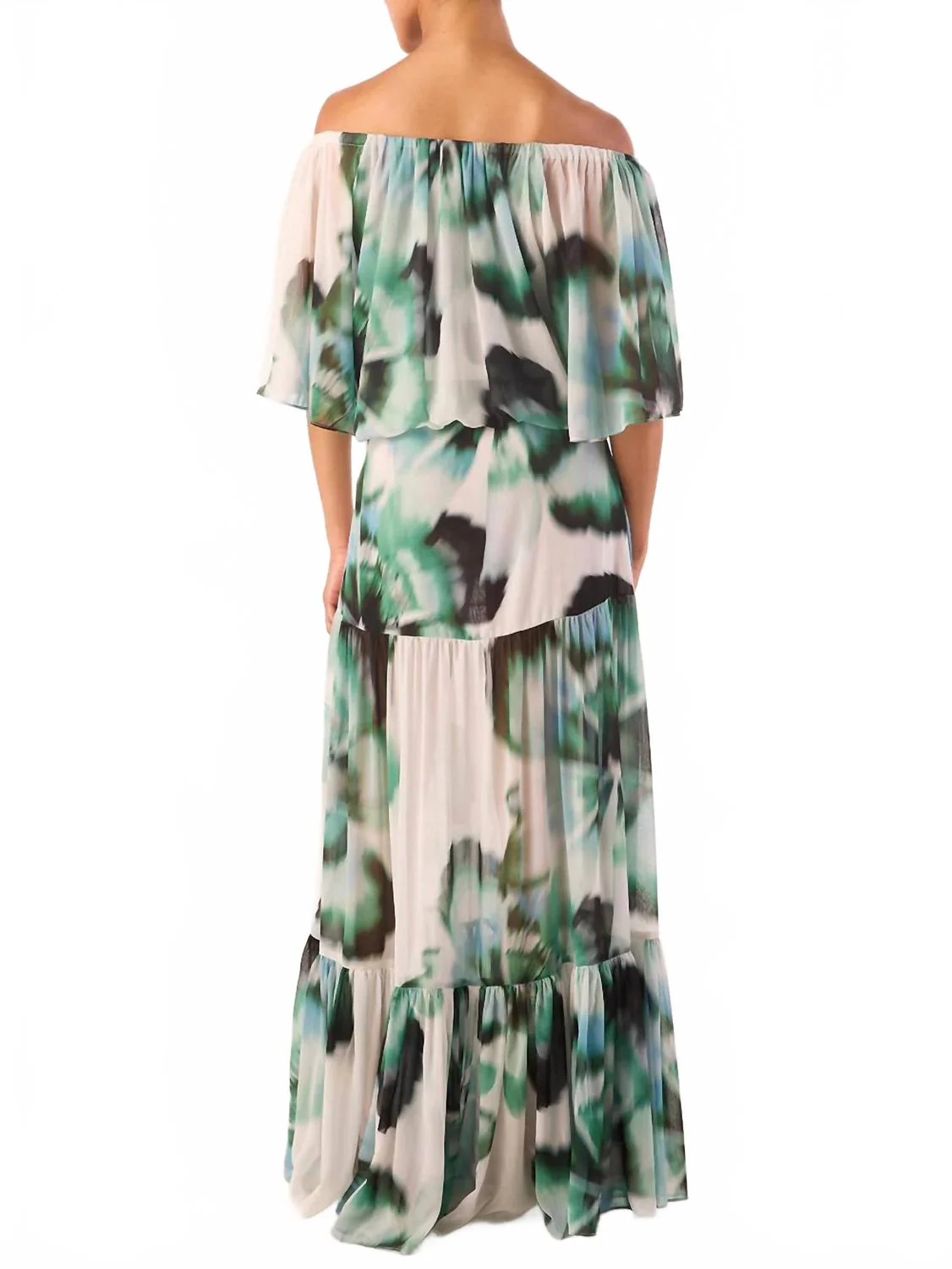 Dylan Chiffon Top In Verdant Anemone - Image 3