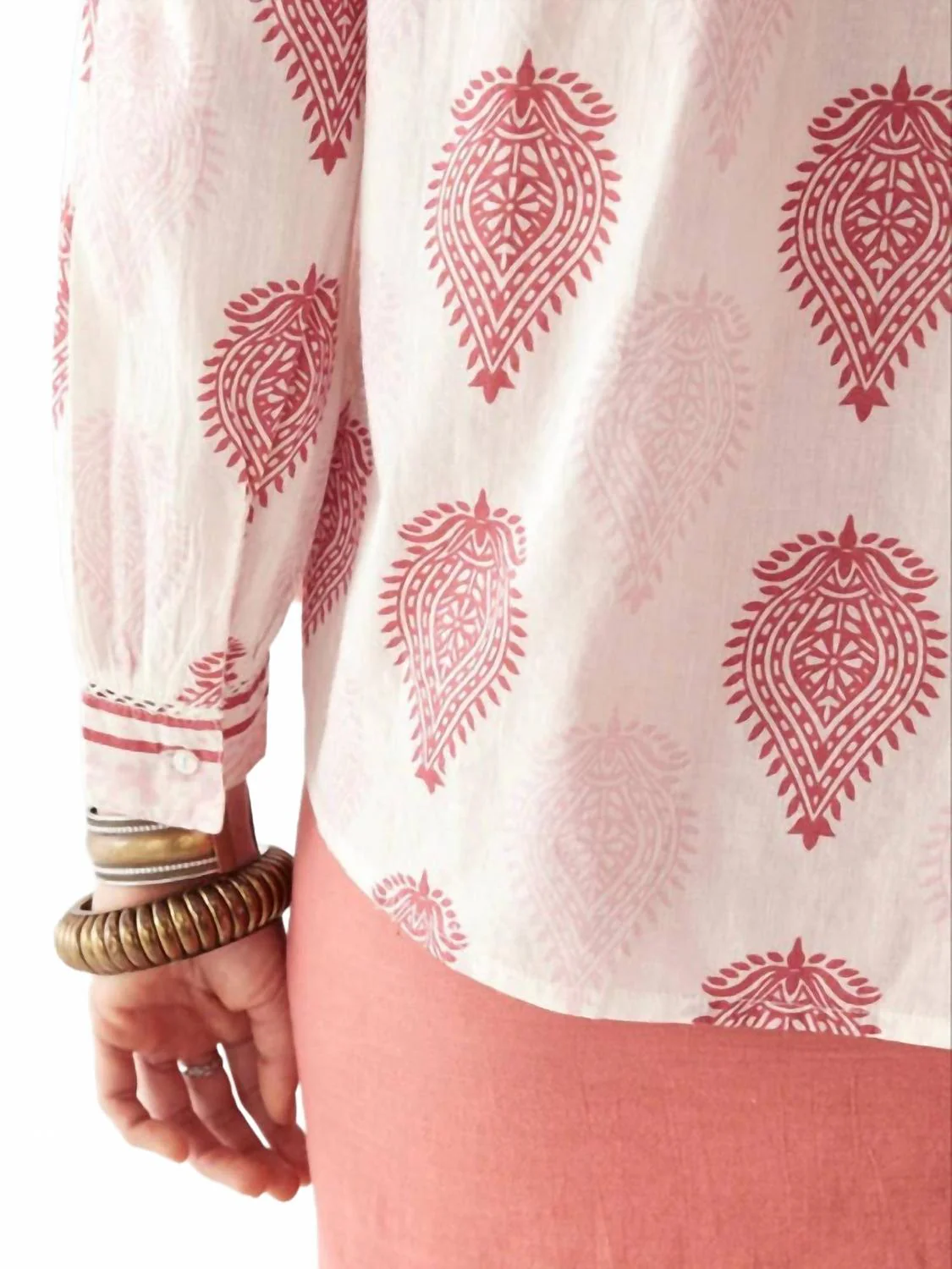 Dylan Long Sleeve Blouse In Pink Floyd - Image 4