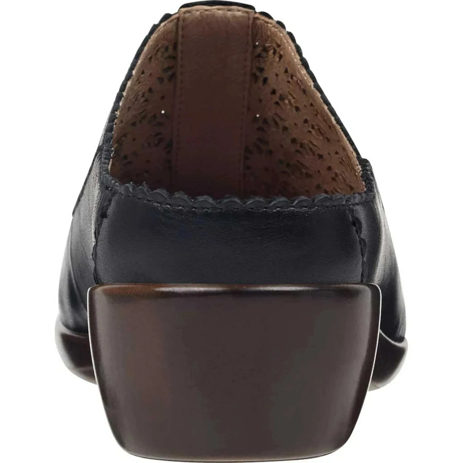 Easy Spirit Dusk Mule Clogs Women's Wide Black Leather Round Toe RHS8240 - Image 3