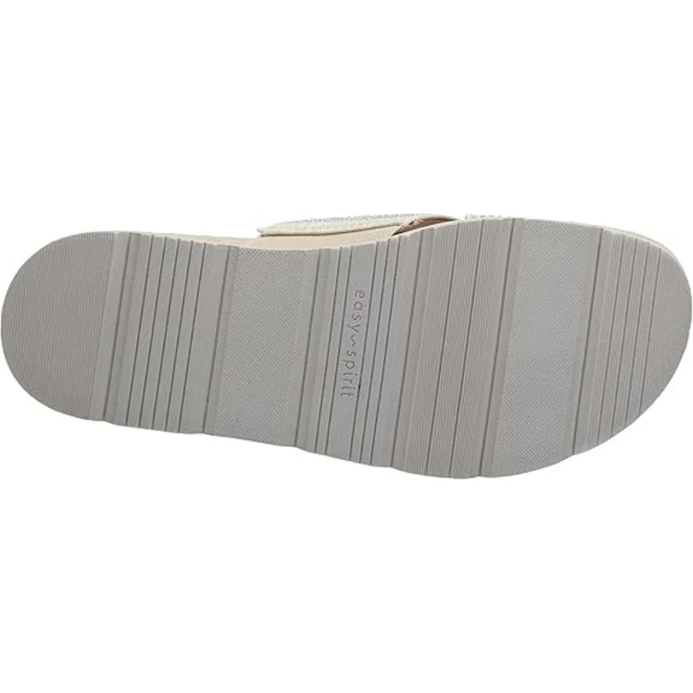 Easy Spirit Stacy Sandals Women's Ivory Slip On Open Toe Slide HTAT1156 - Image 6