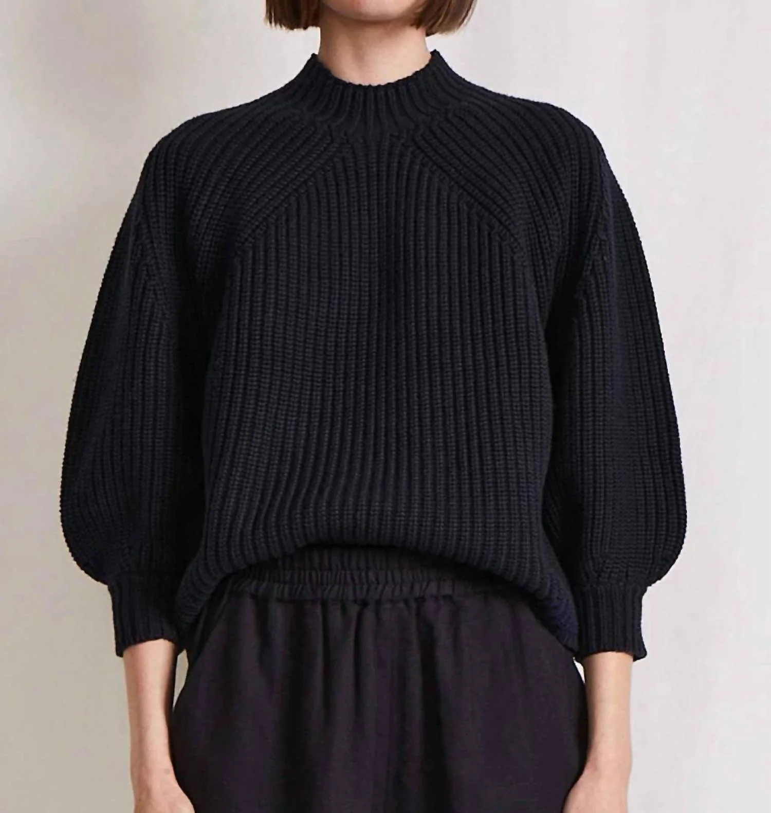 Eco Nueva Merel Sweater In Black - Image 2