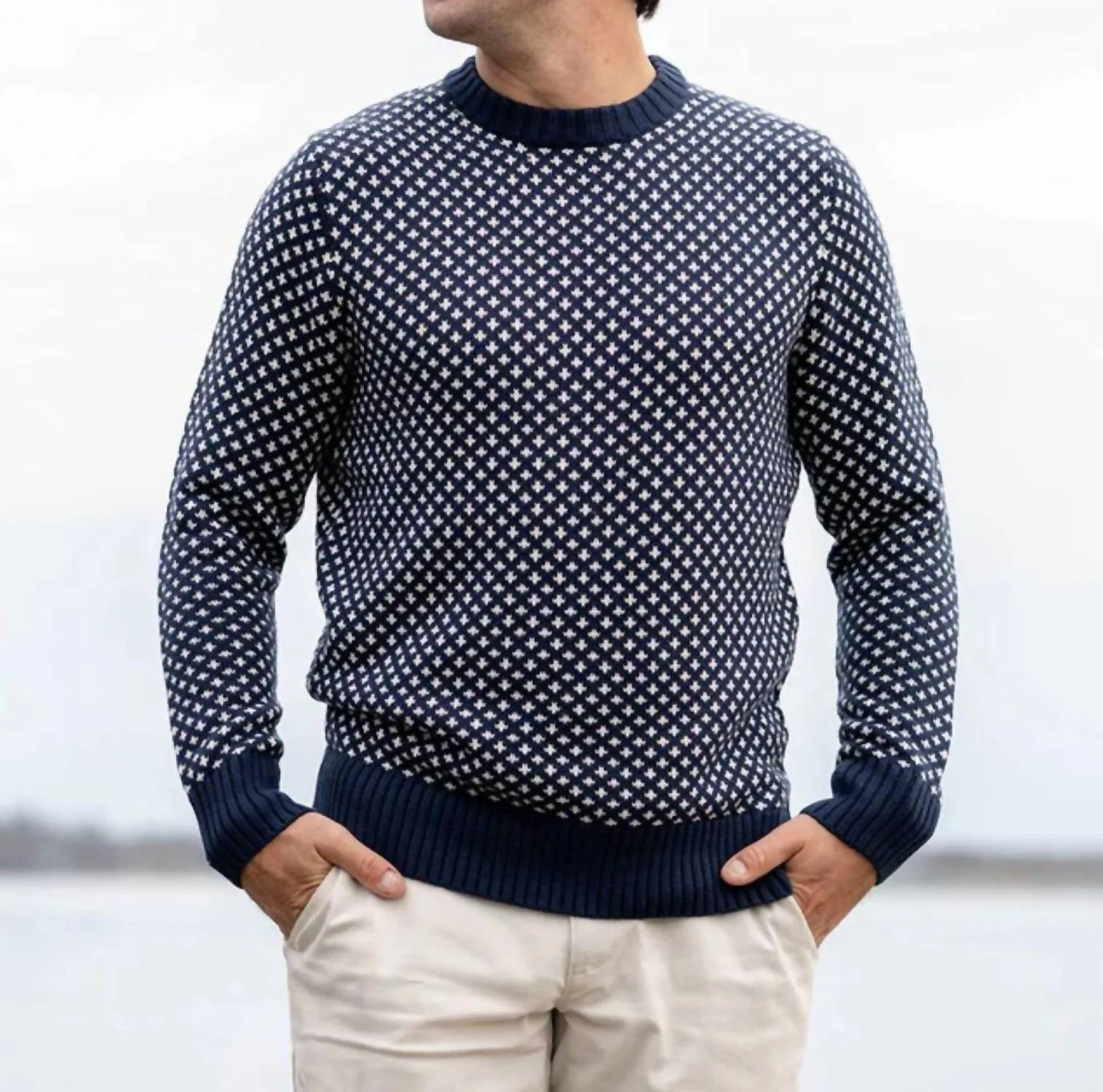Edgartown Seawell Crewneck Sweater In Marine