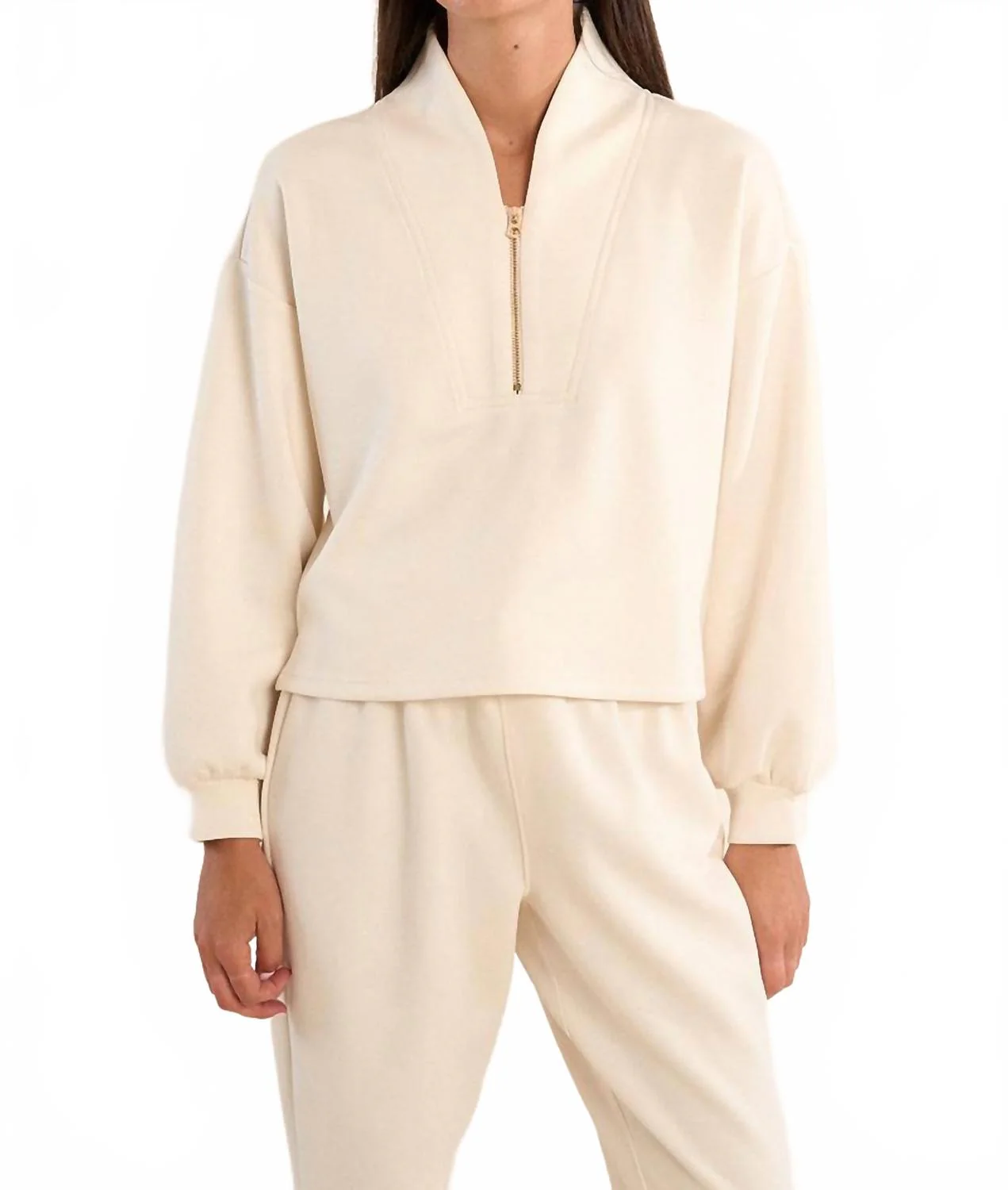 Edie Sweatshirt In Off White