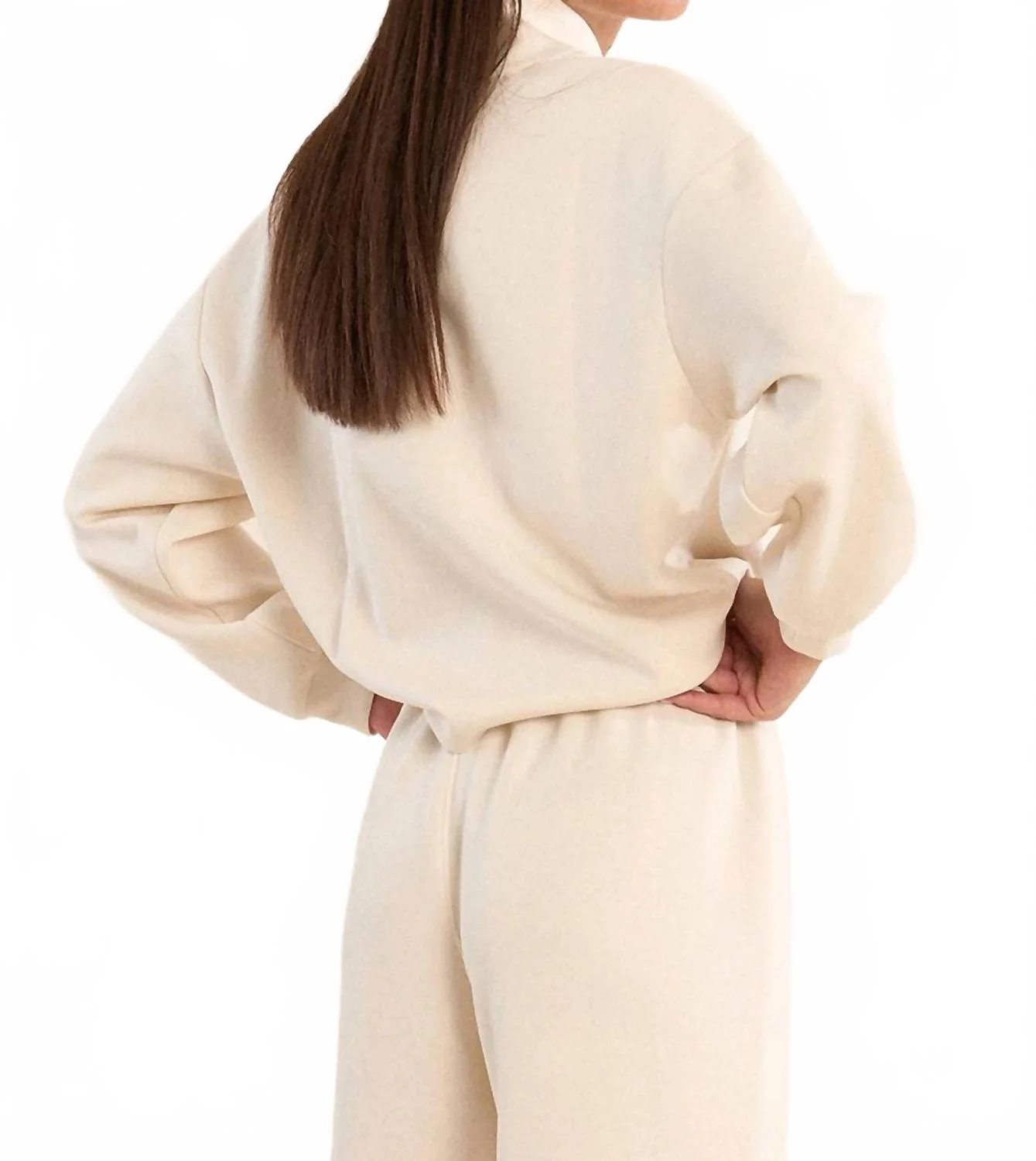 Edie Sweatshirt In Off White - Image 2