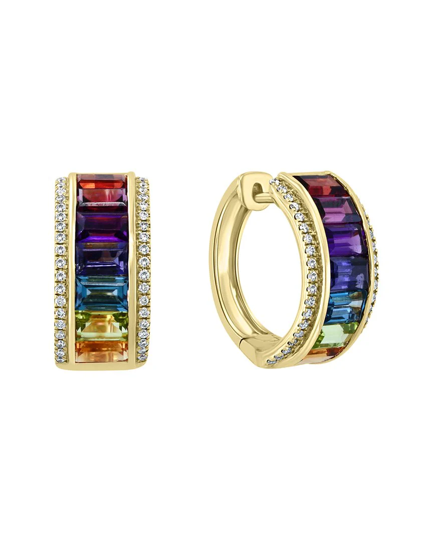 Effy Fine Jewelry 14K 5.23 ct. tw. Diamond & Gemstone Earrings
