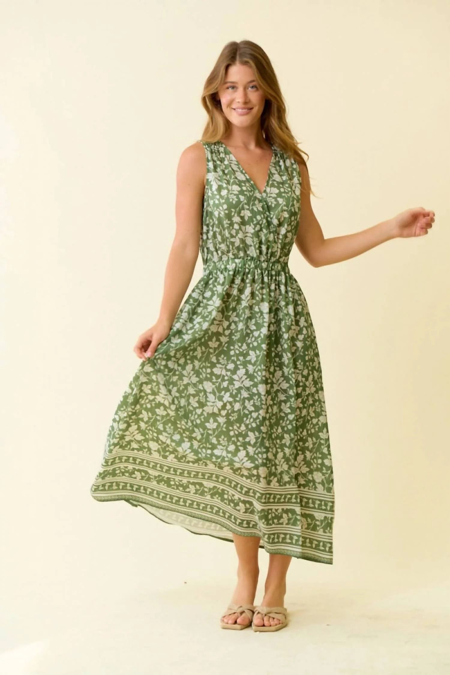 Elain Dress In Green