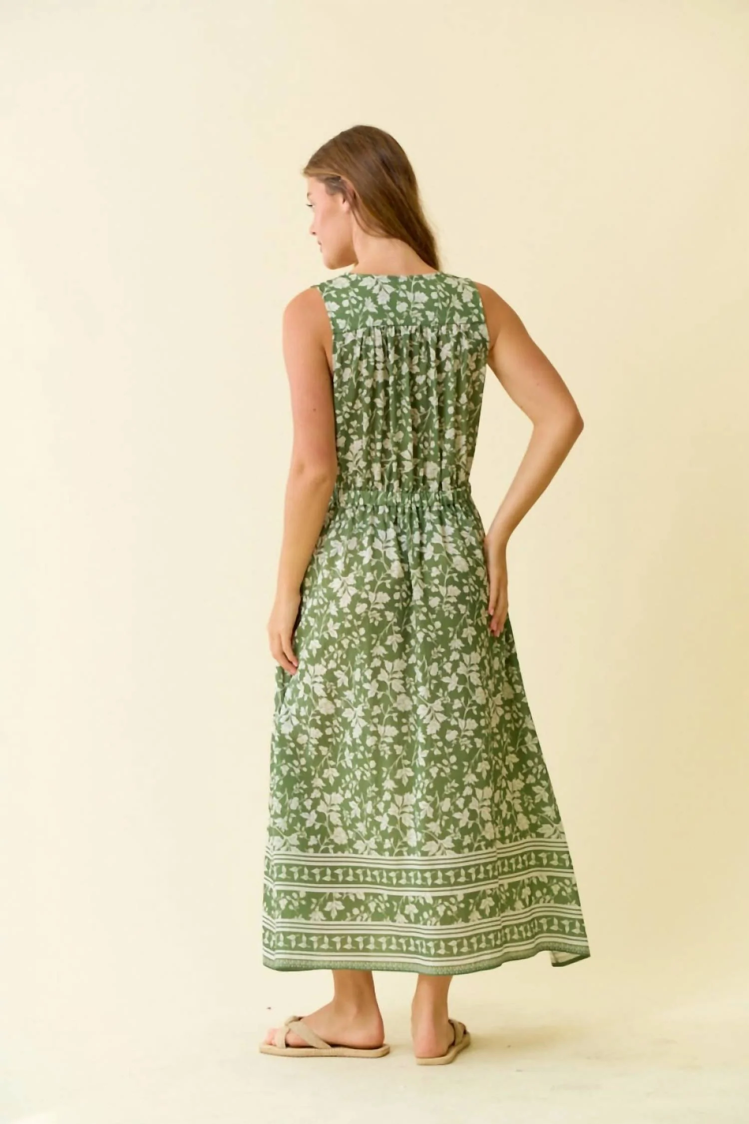 Elain Dress In Green - Image 5