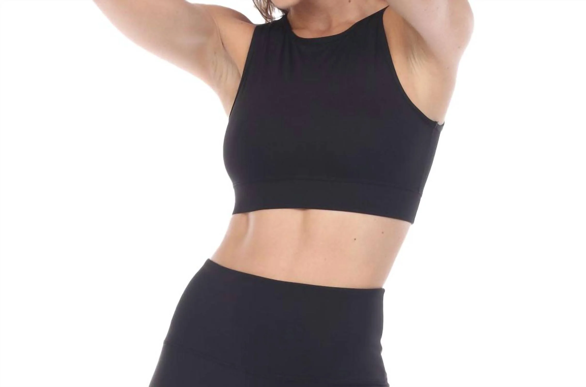 Elevate Sports Bra In Black - Image 4