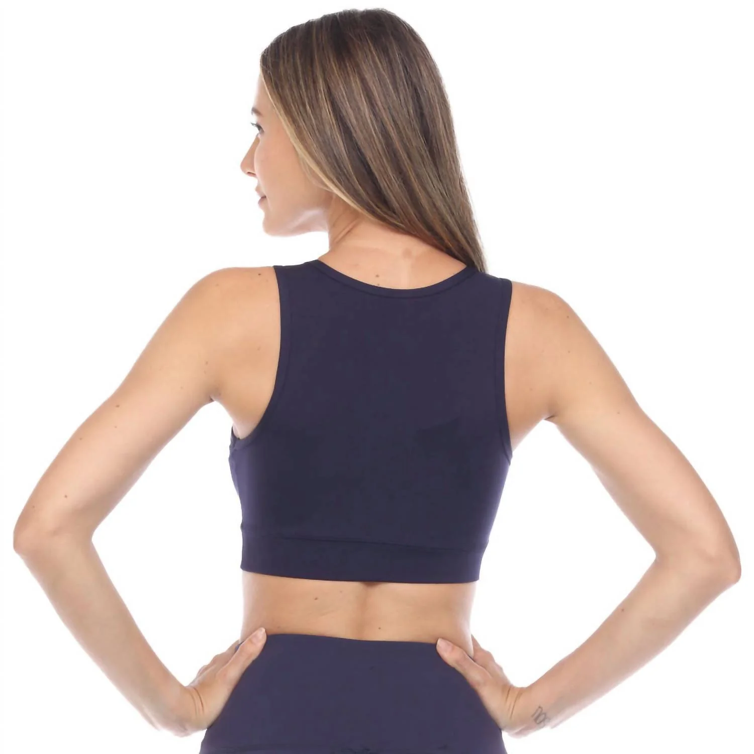 Elevate Sports Bra In Dark Blue - Image 2