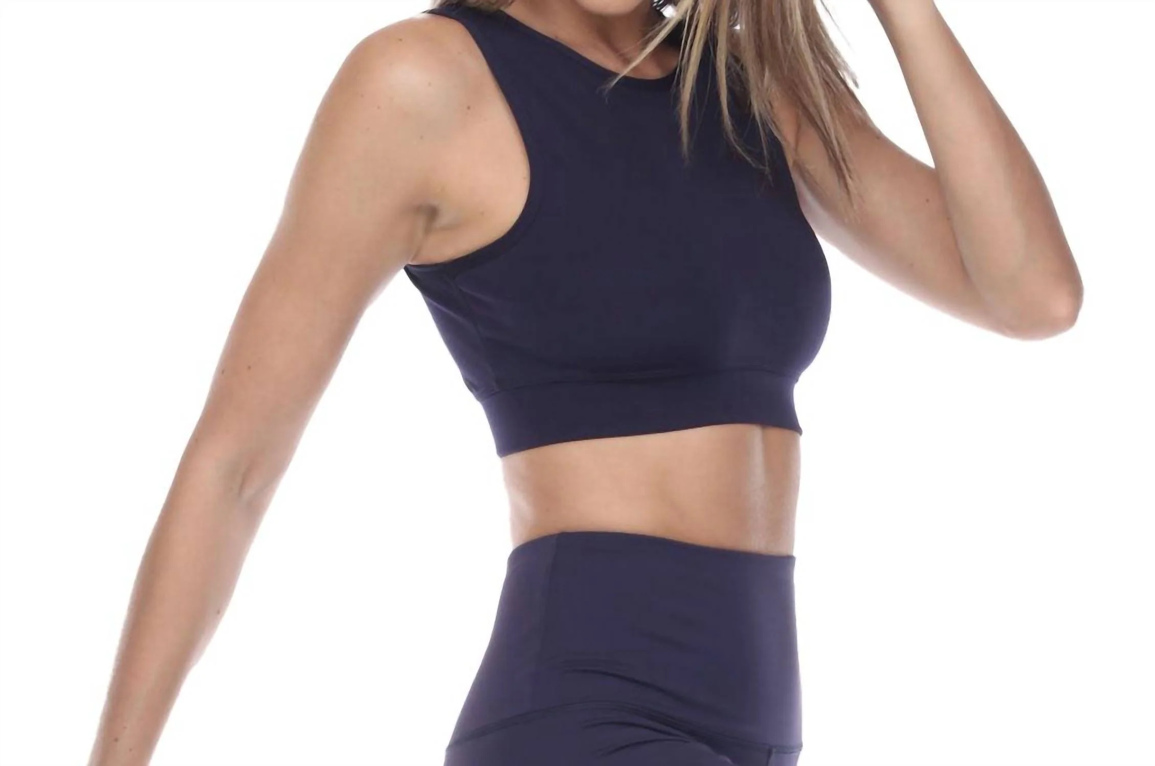 Elevate Sports Bra In Dark Blue - Image 3