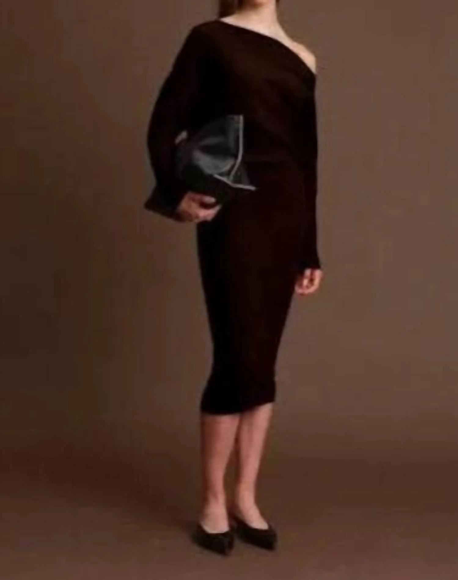 Elijah Knit Dress In Cacao