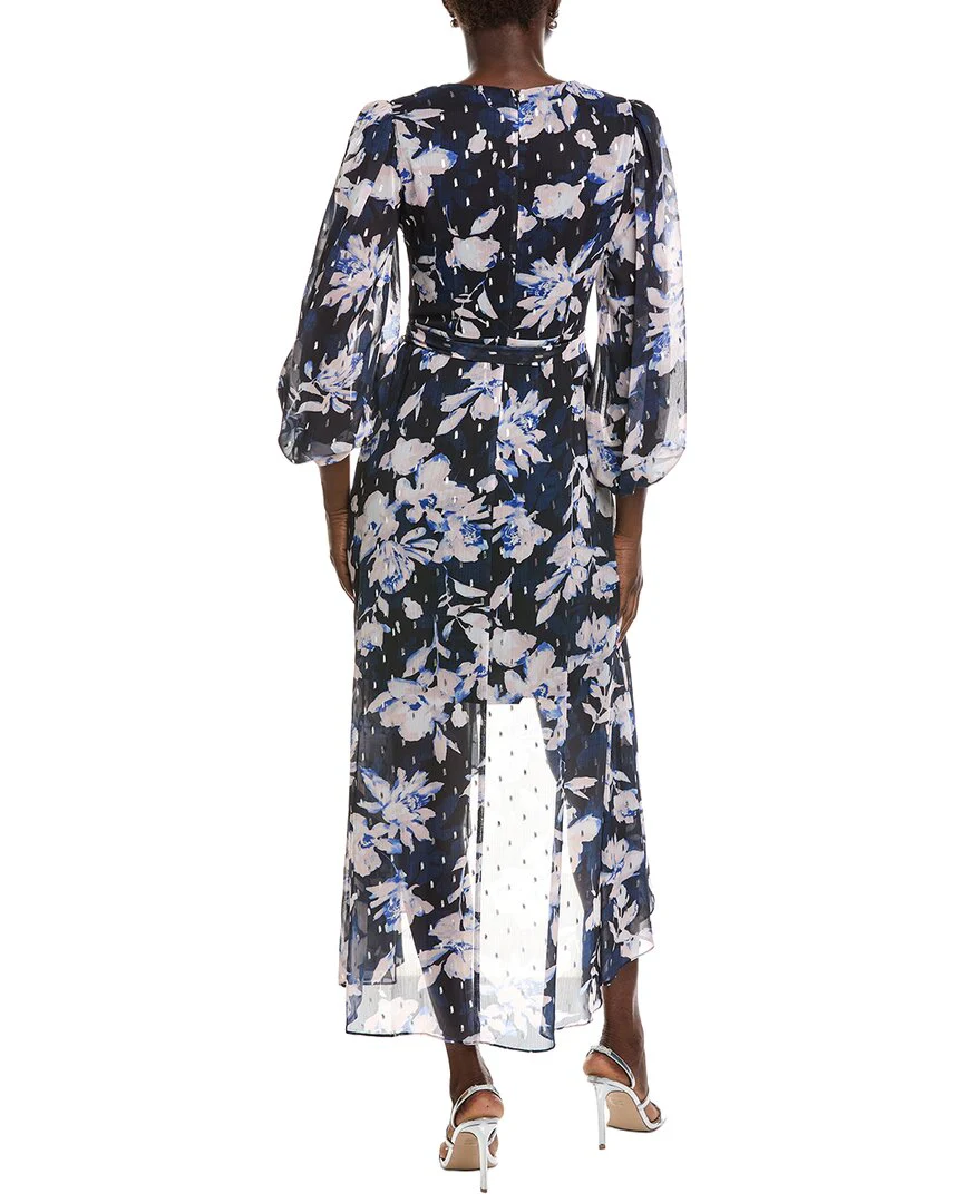 Eliza J Long Sleeve Printed Midi Dress - Image 2
