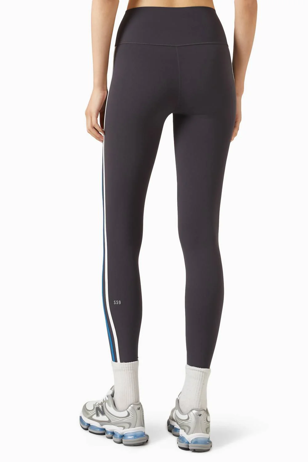 Ella Airweight 7/8 Leggings In Graphite/sblue - Image 2