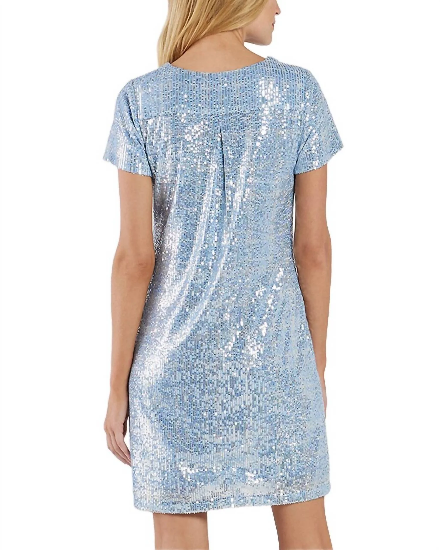 Ella Sequins Dress In Ice Blue - Image 2
