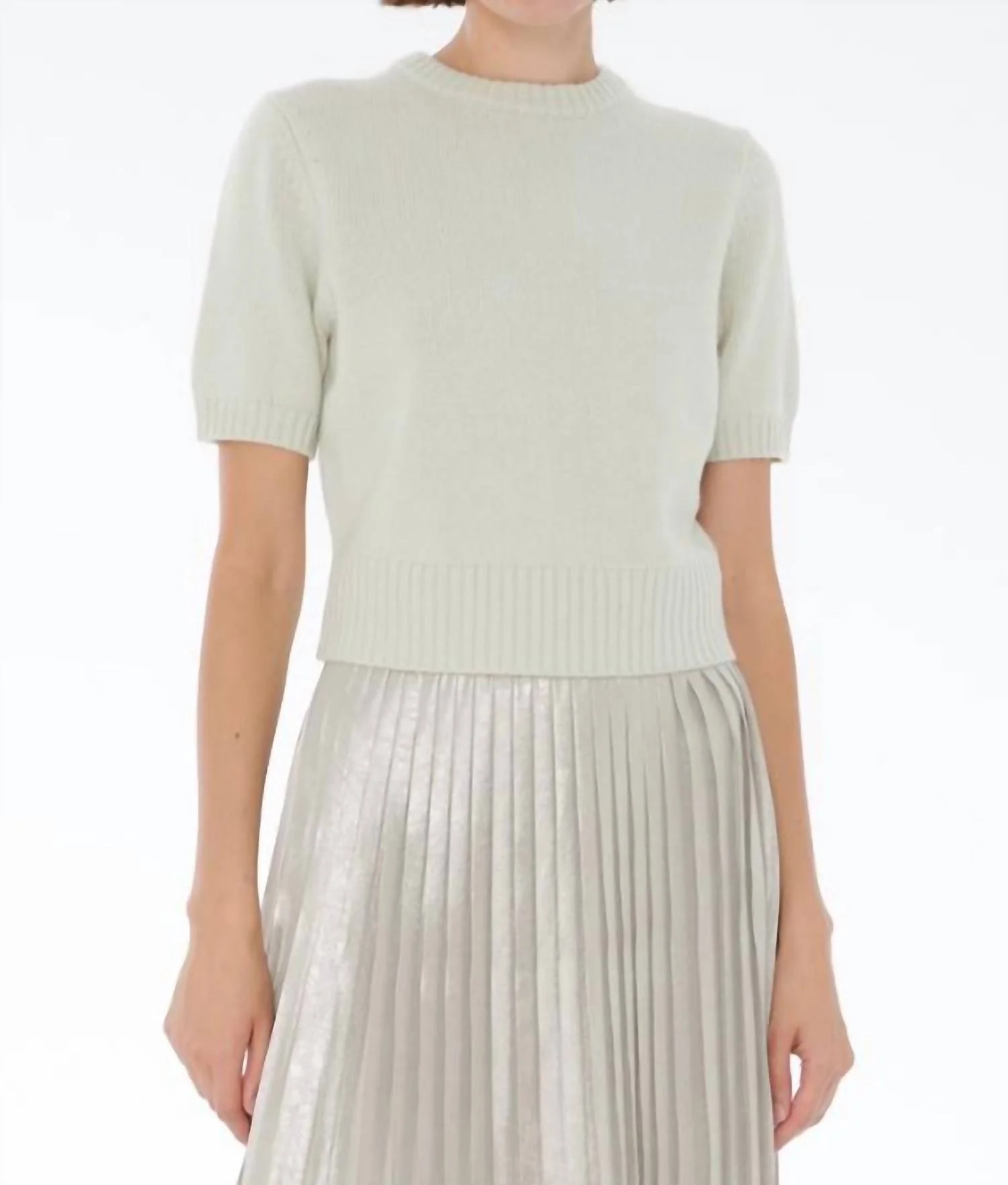 Elsie Pullover Sweater In Mint