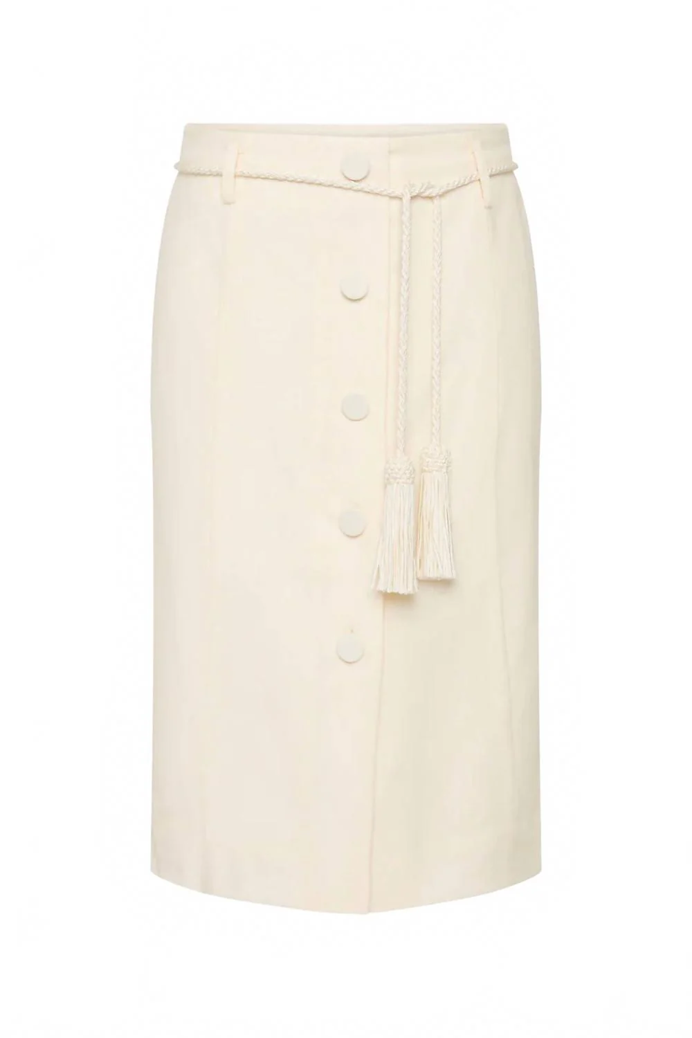 Elspeth Midi Skirt In White - Image 5