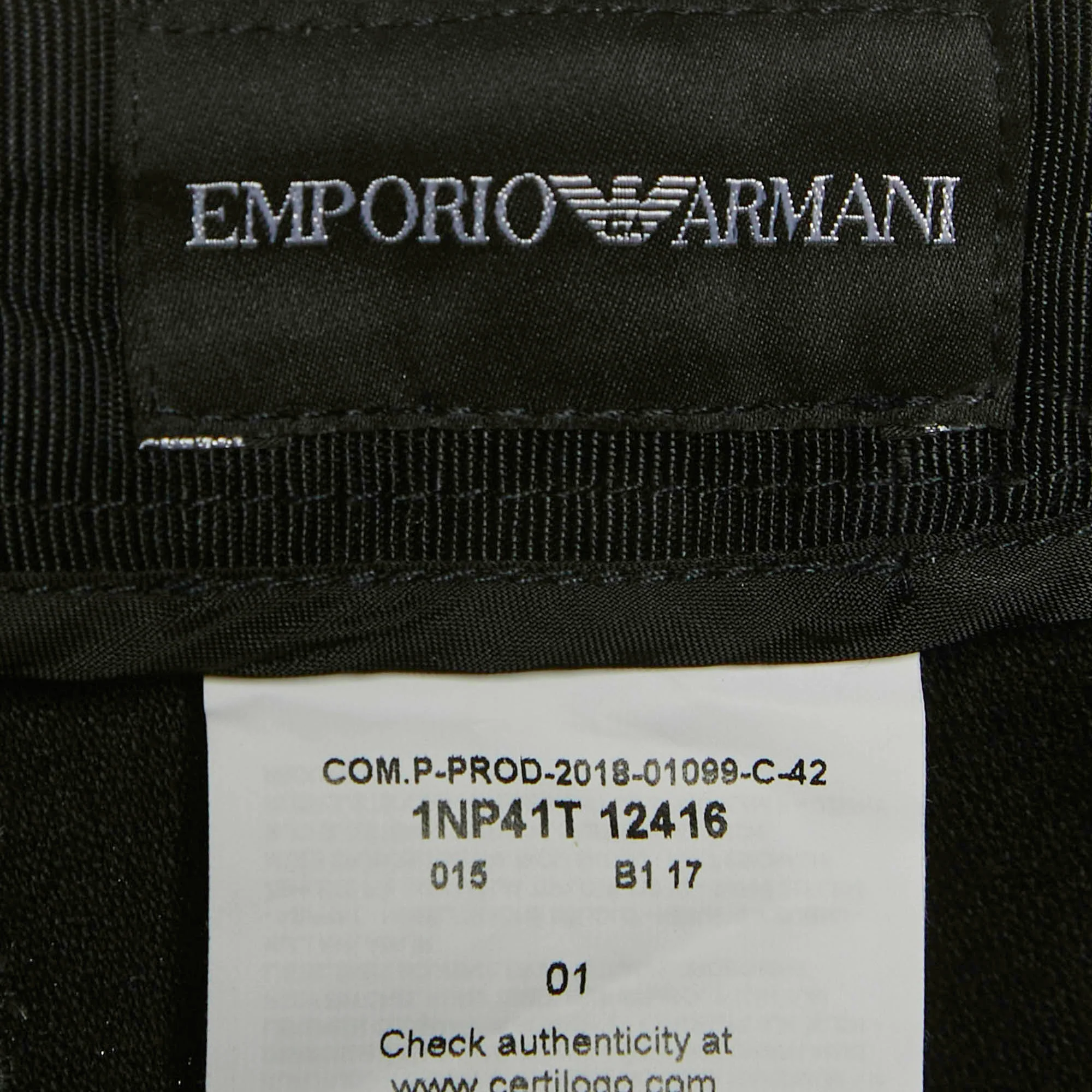 Emporio Armani Green Metallic Striped Lame Shorts - Image 6